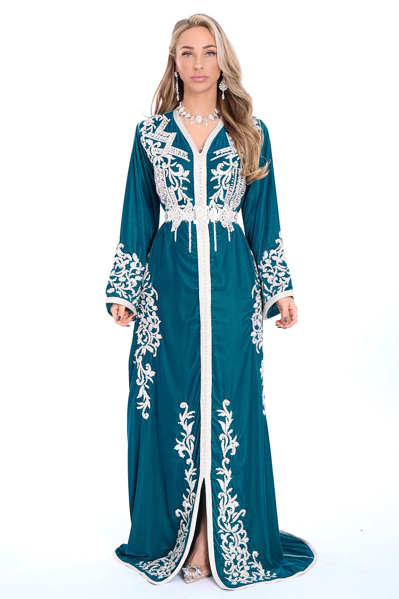 Caftan Abeer Blue Petrol - Image 2