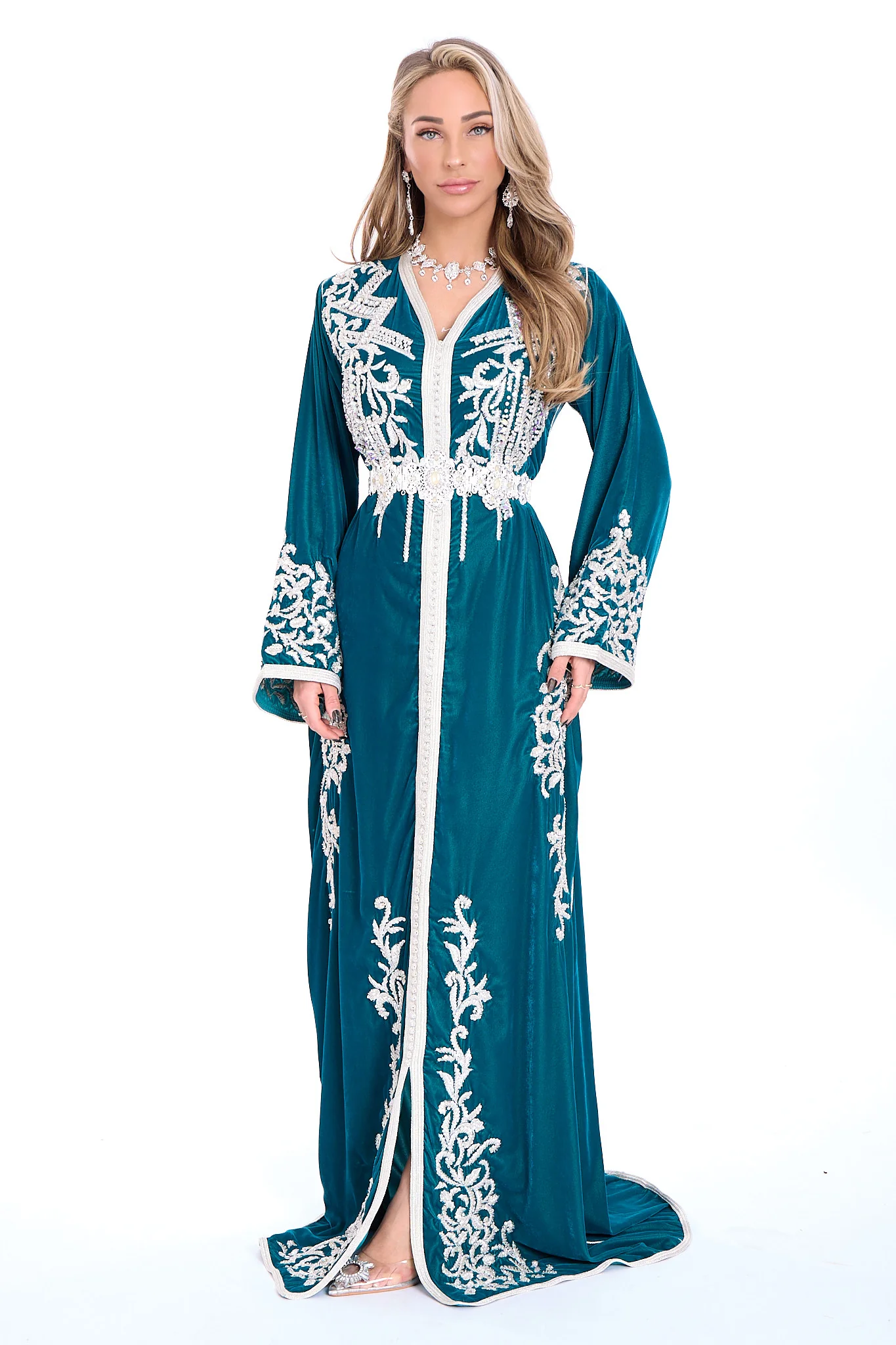 Caftan Abeer Blue Petrol - Image 3
