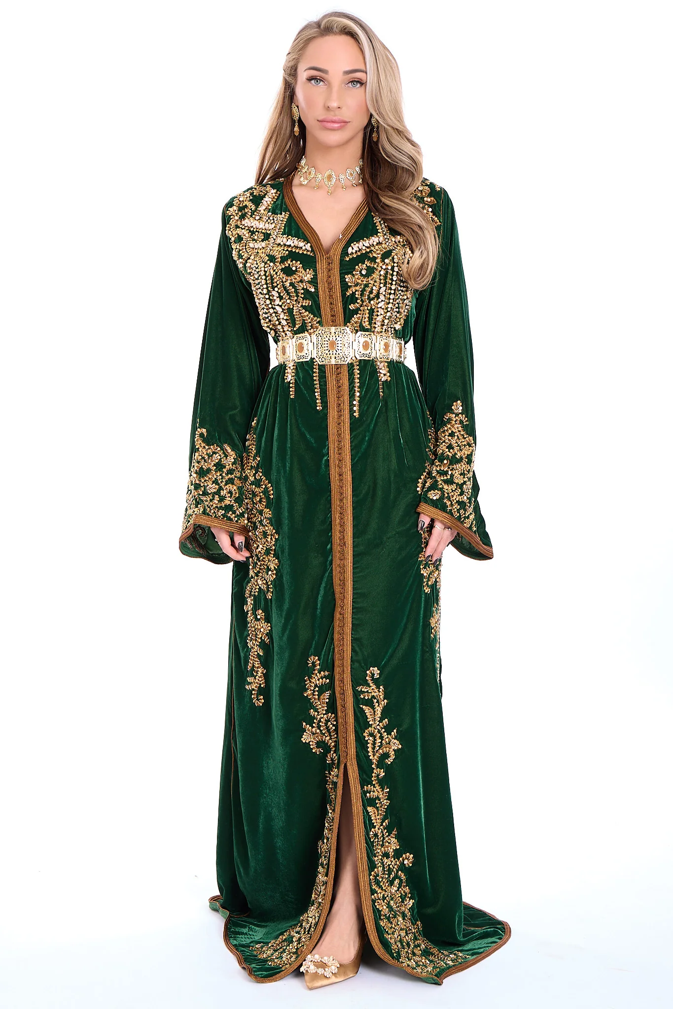 Caftan Abeer Olivegreen - Image 2