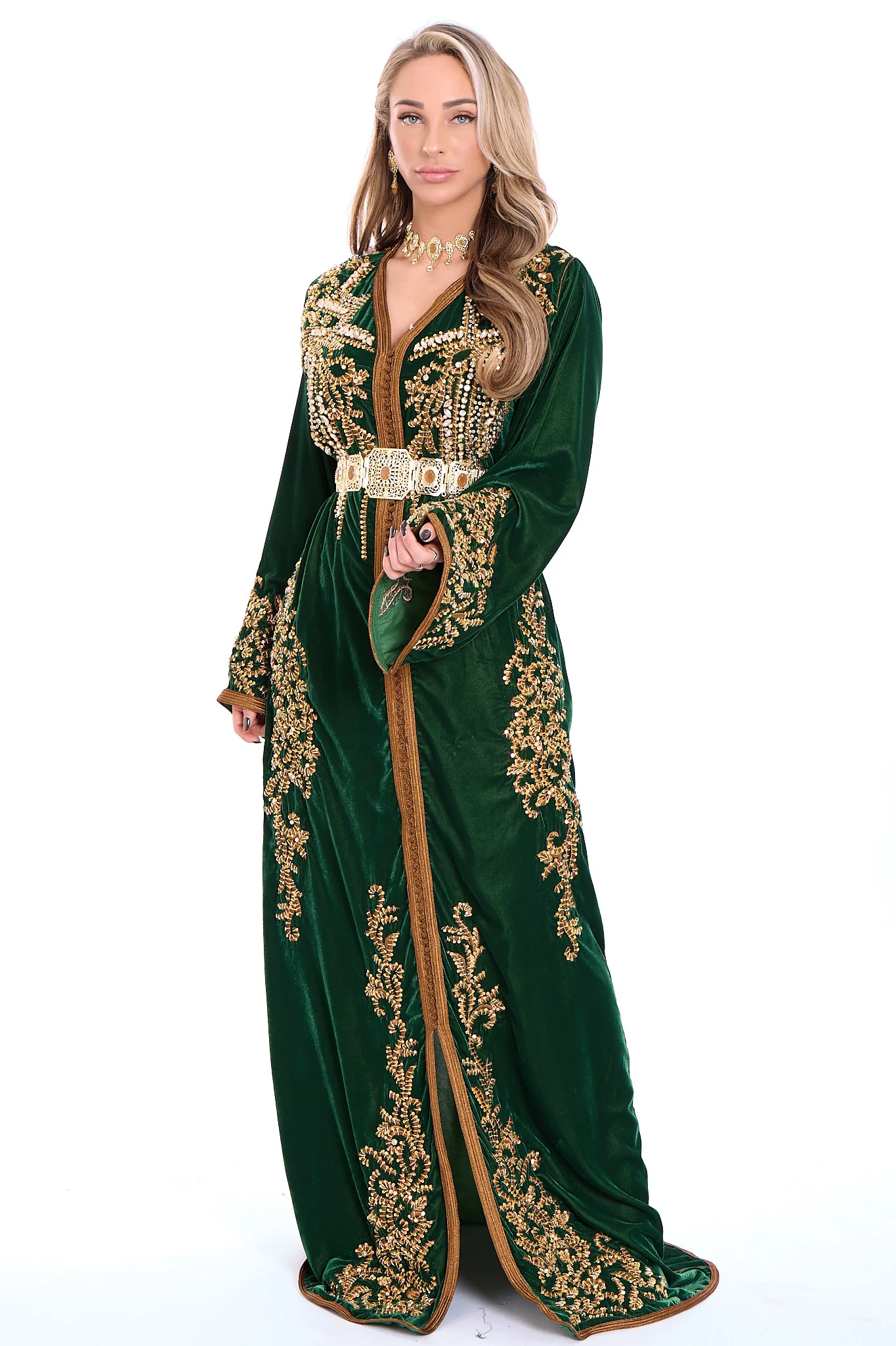 Caftan Abeer Olivegreen - Image 3