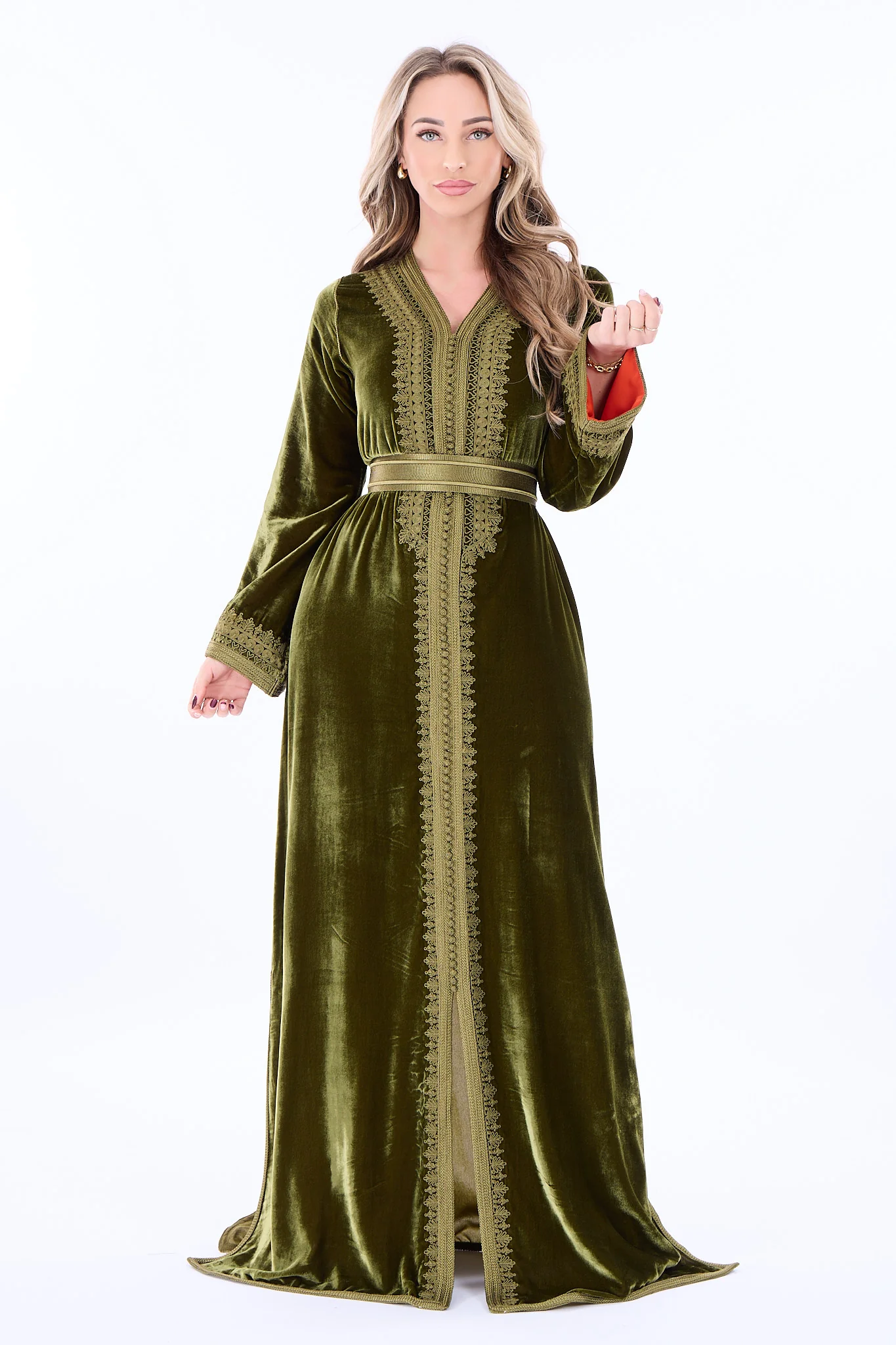 Caftan Amani Olivegreen - Image 3