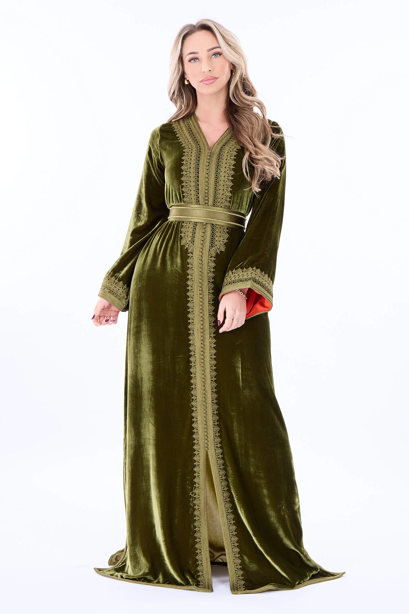 Caftan Amani Olivegreen - Image 4