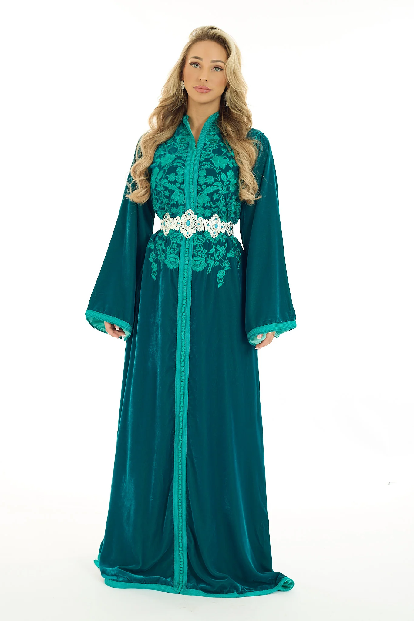 Caftan Amara Blue Petrol - Image 7