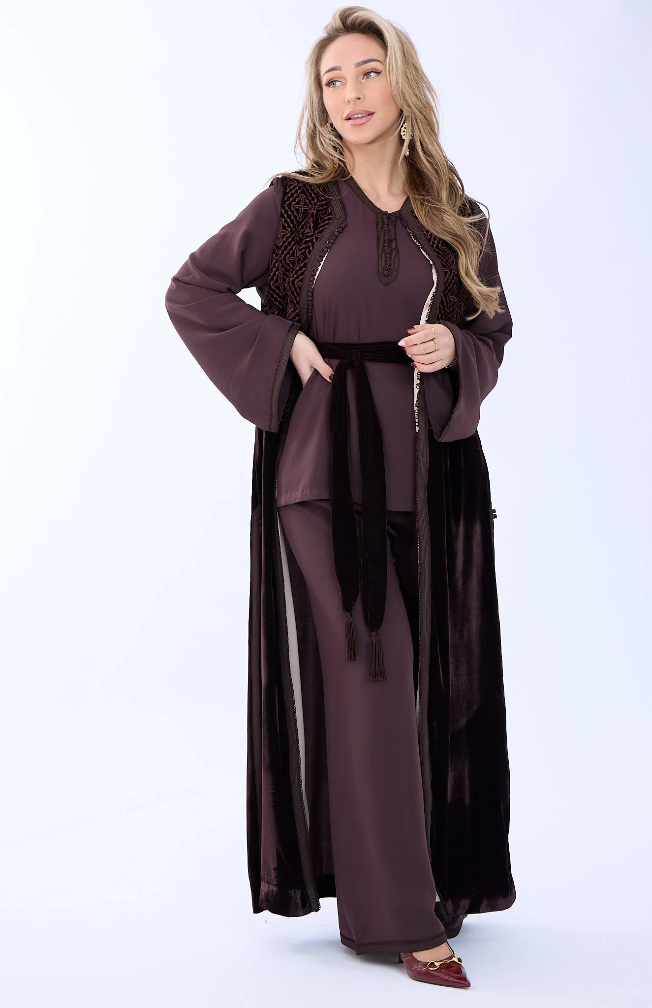Caftan Aneesa Brown - Image 2