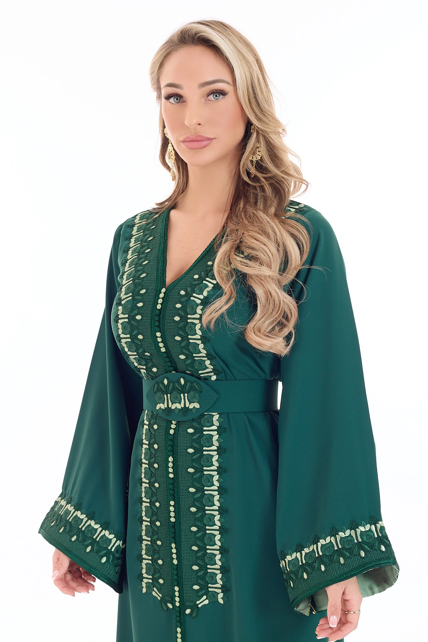 Caftan Batoul Darkgreen - Image 3