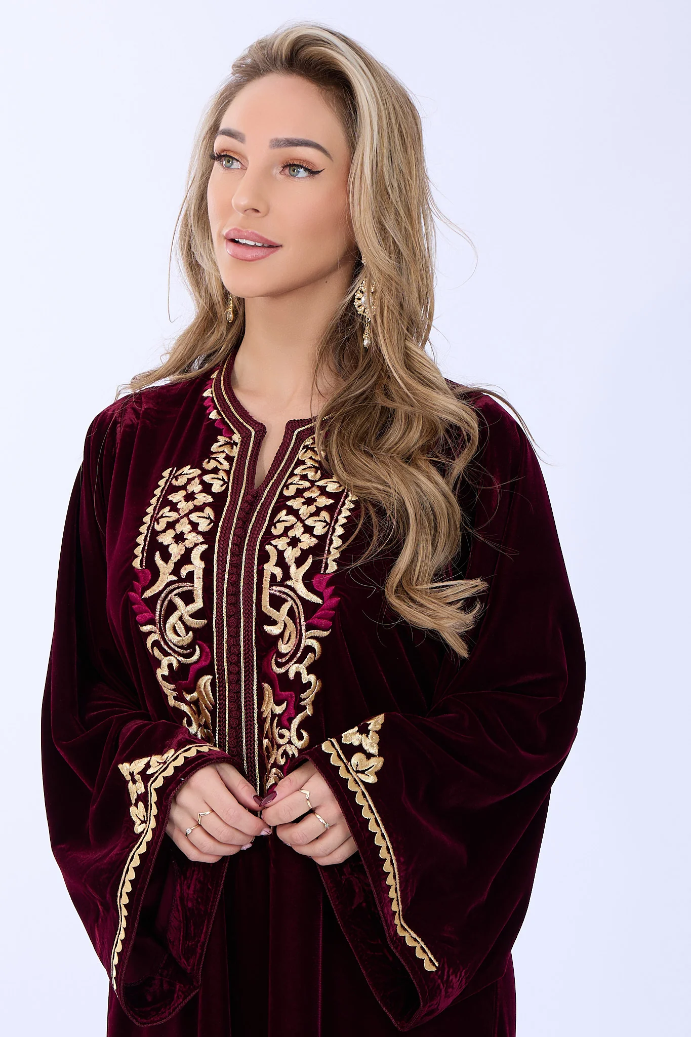 Caftan Bisan Bordeaux - Image 2