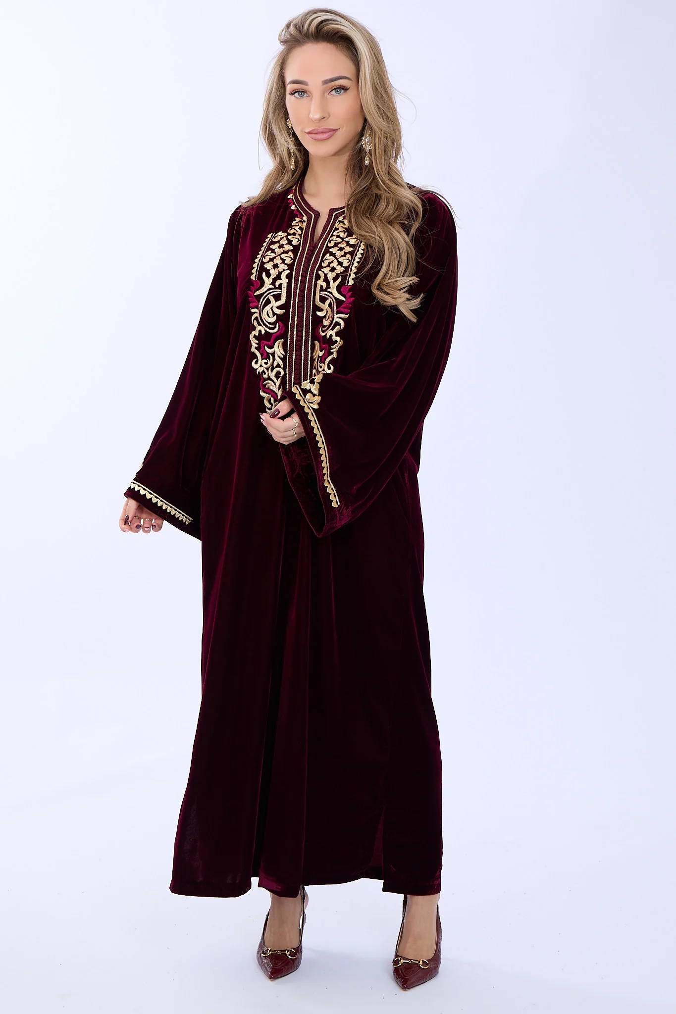 Caftan Bisan Bordeaux - Image 5