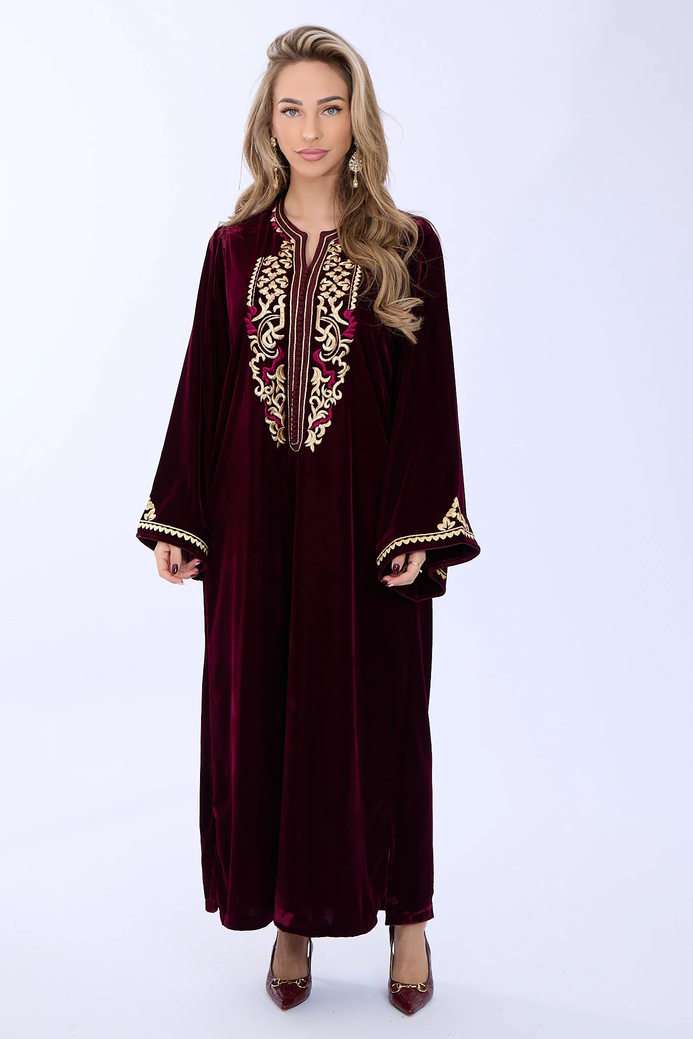 Caftan Bisan Bordeaux - Image 6