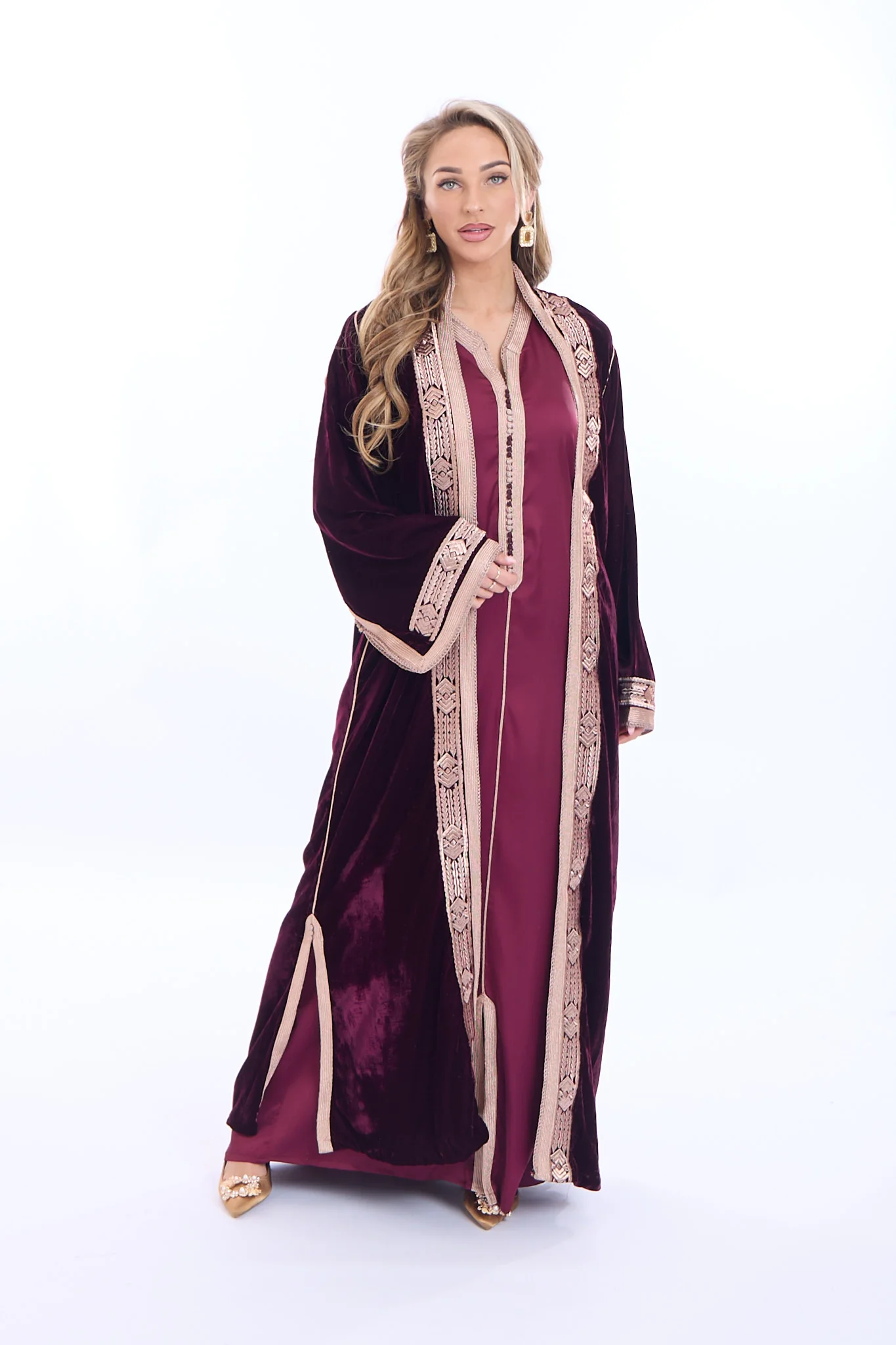 Caftan Ciyad Borderaux - Image 4