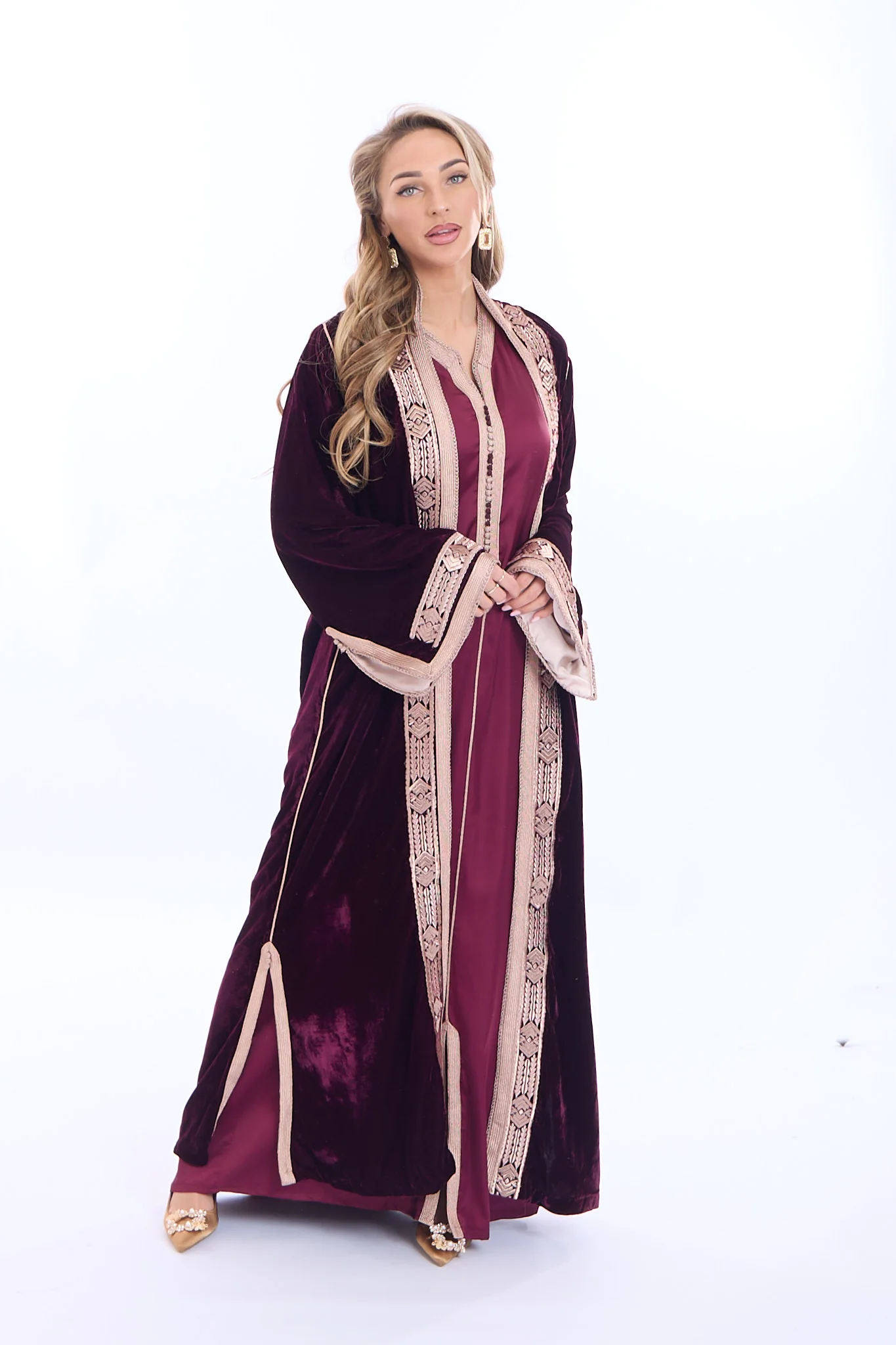 Caftan Ciyad Borderaux - Image 5