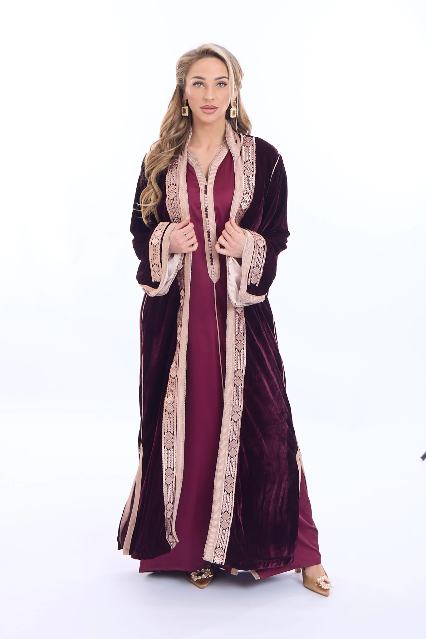 Caftan Ciyad Borderaux - Image 6