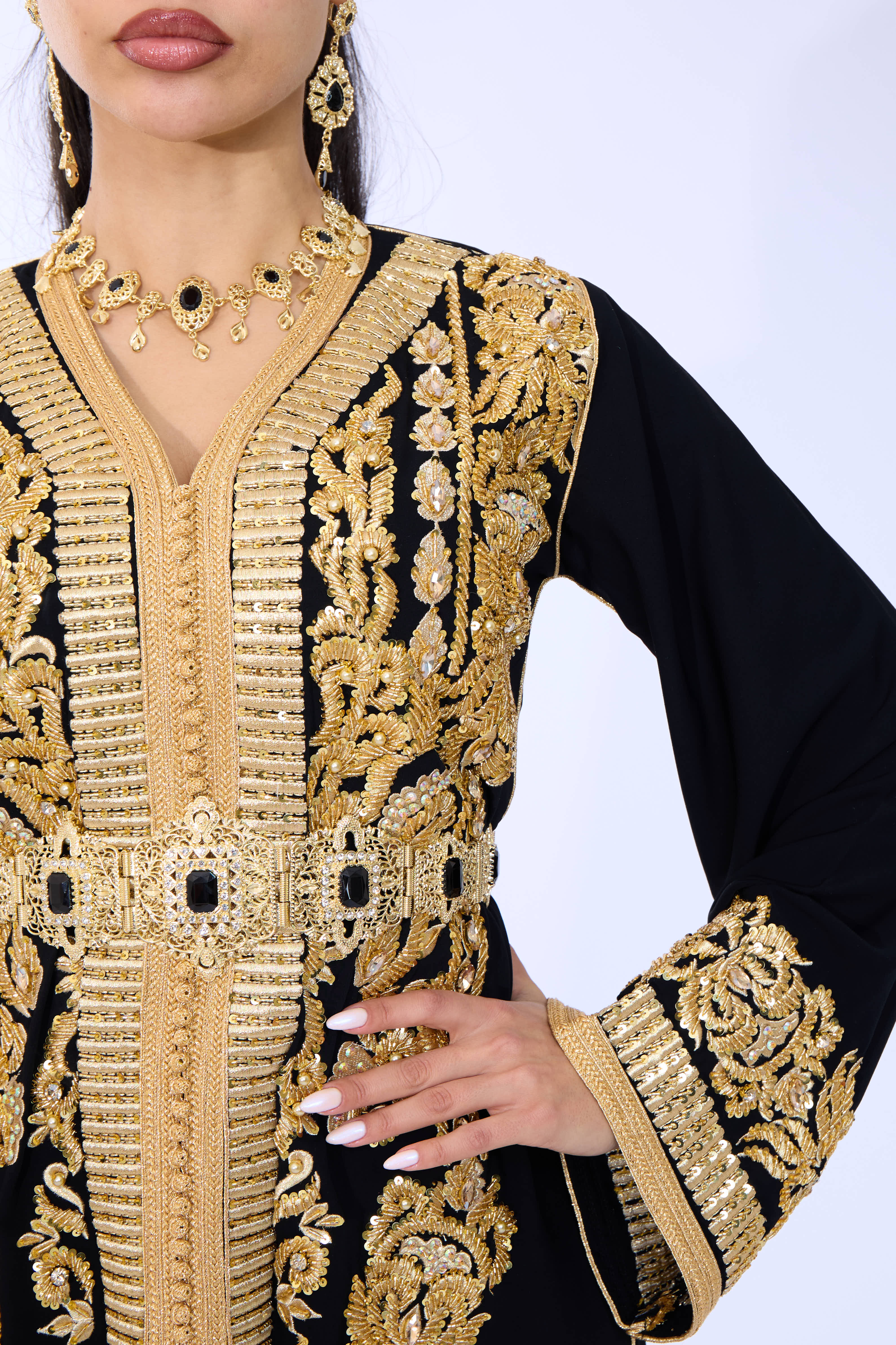 Caftan Diyana Black - Image 4