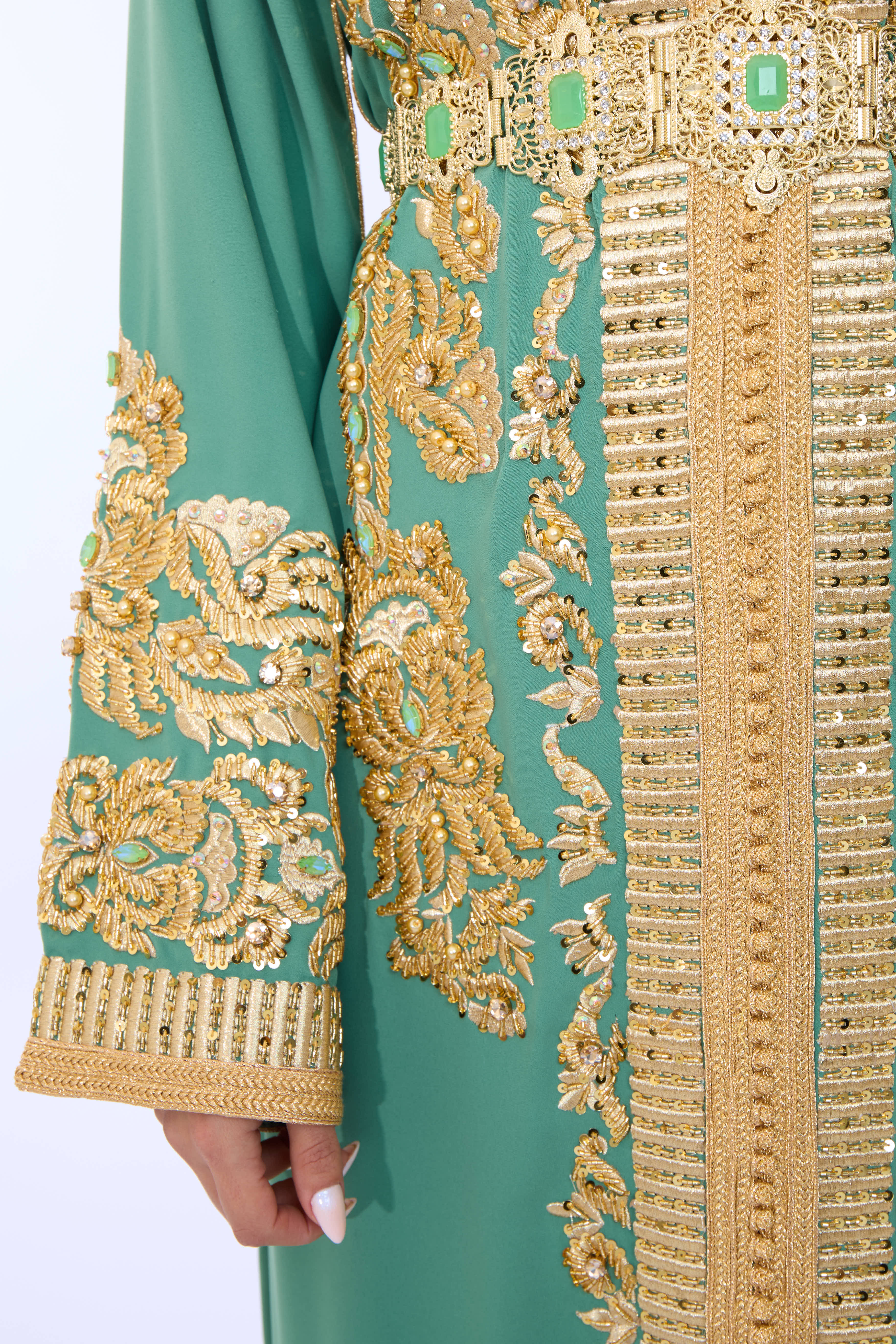 Caftan Diyana Darkseagreen - Image 6