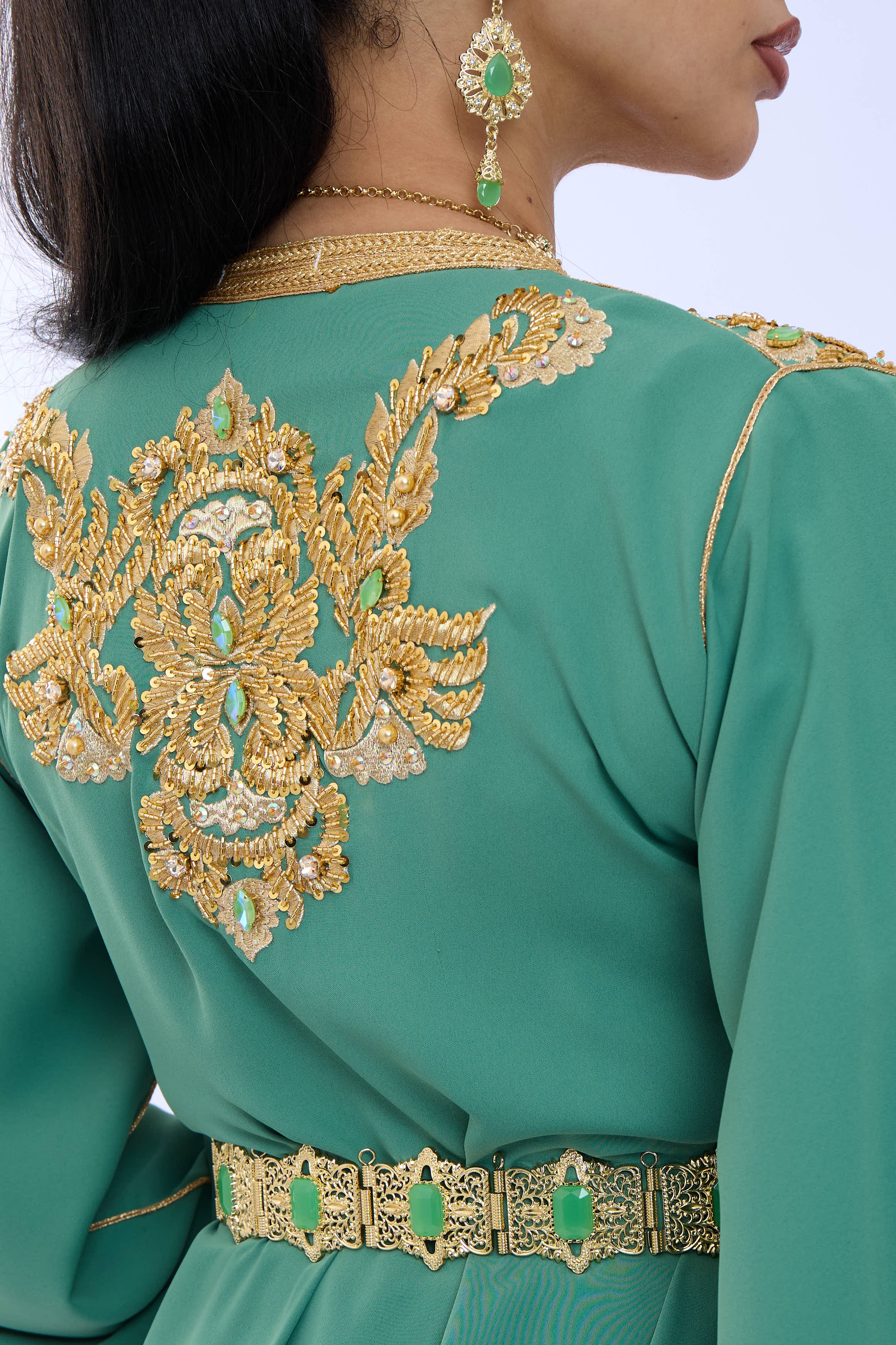 Caftan Diyana Darkseagreen - Image 7