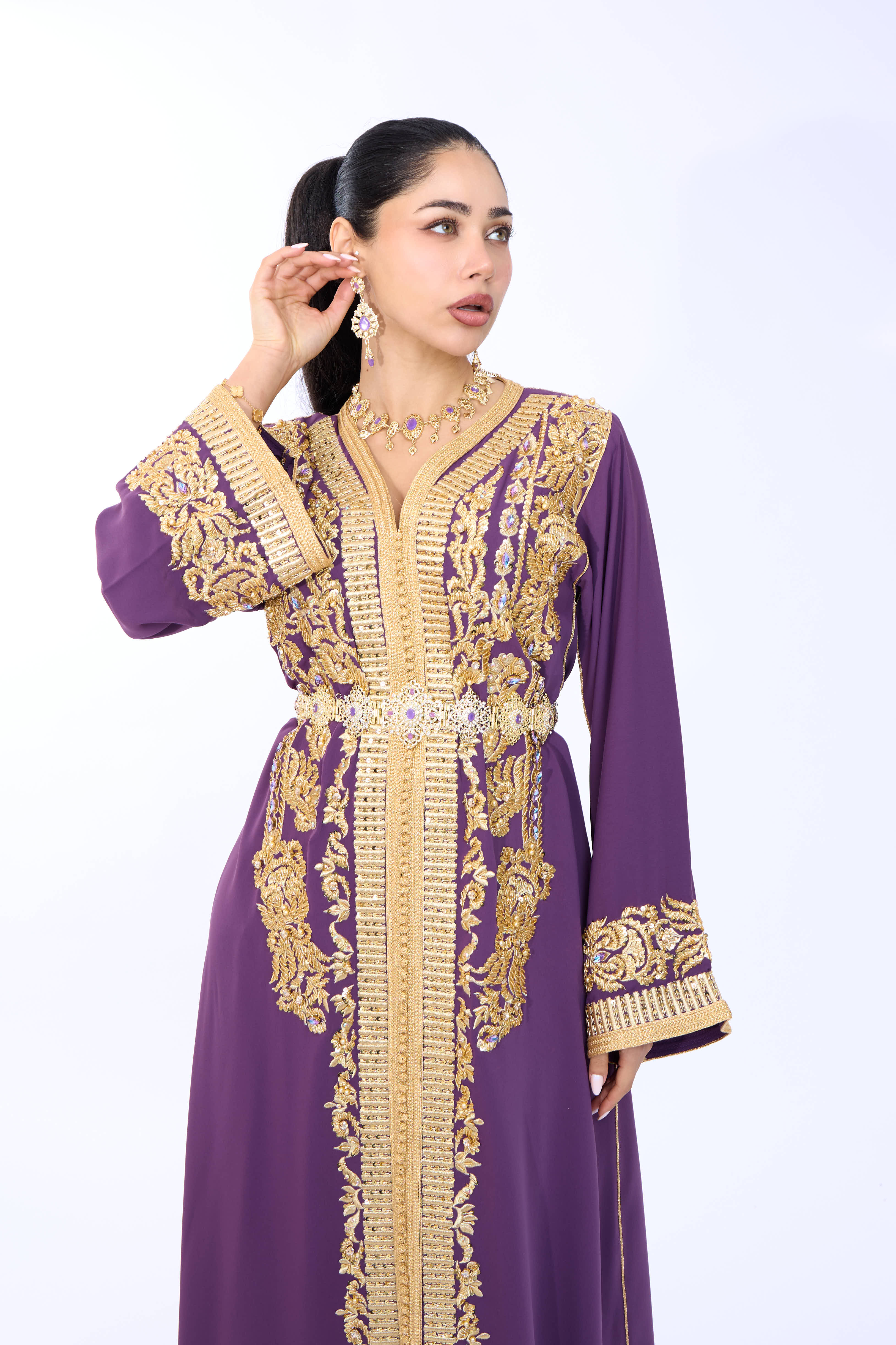 Caftan Diyana Purple - Image 4