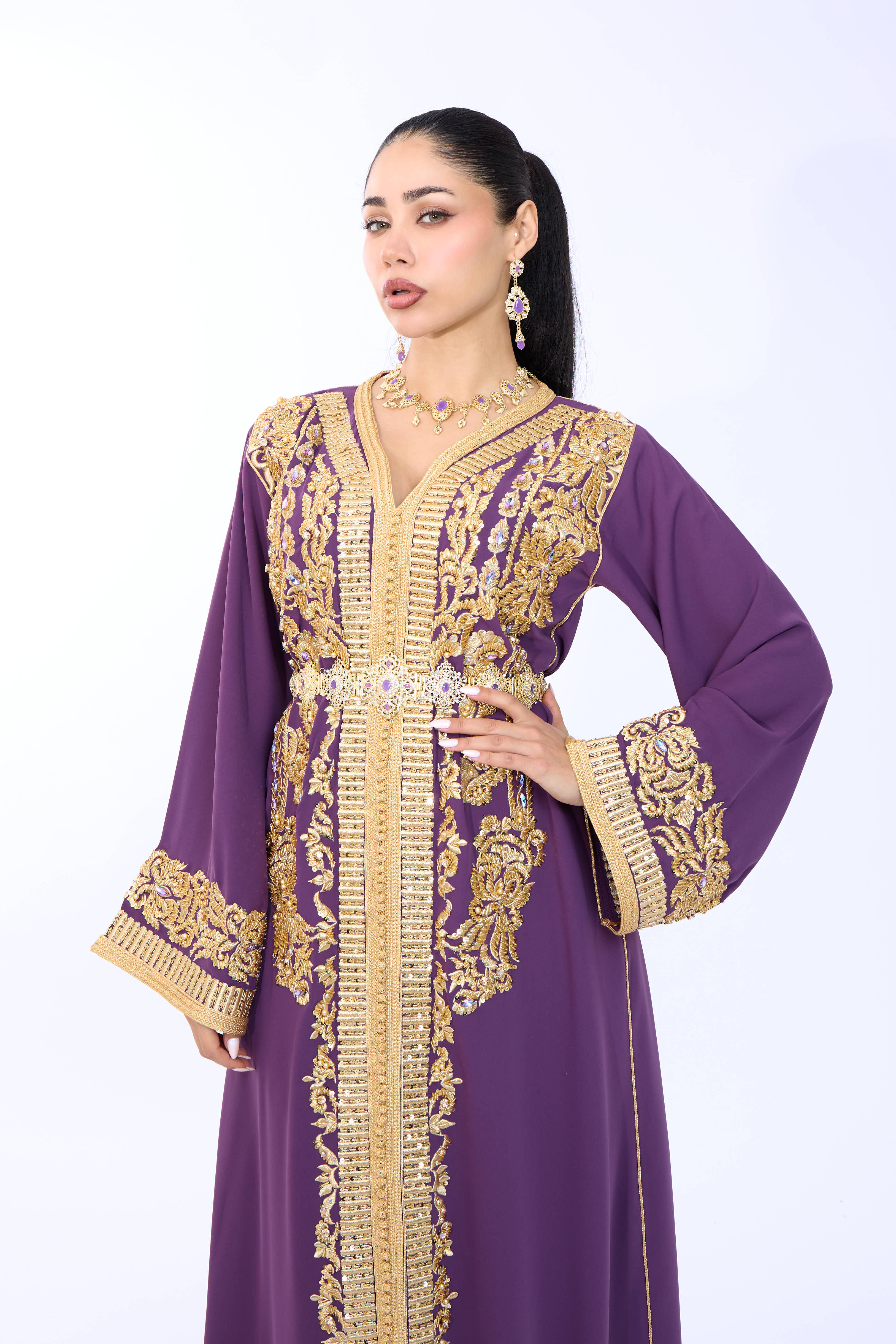 Caftan Diyana Purple - Image 5