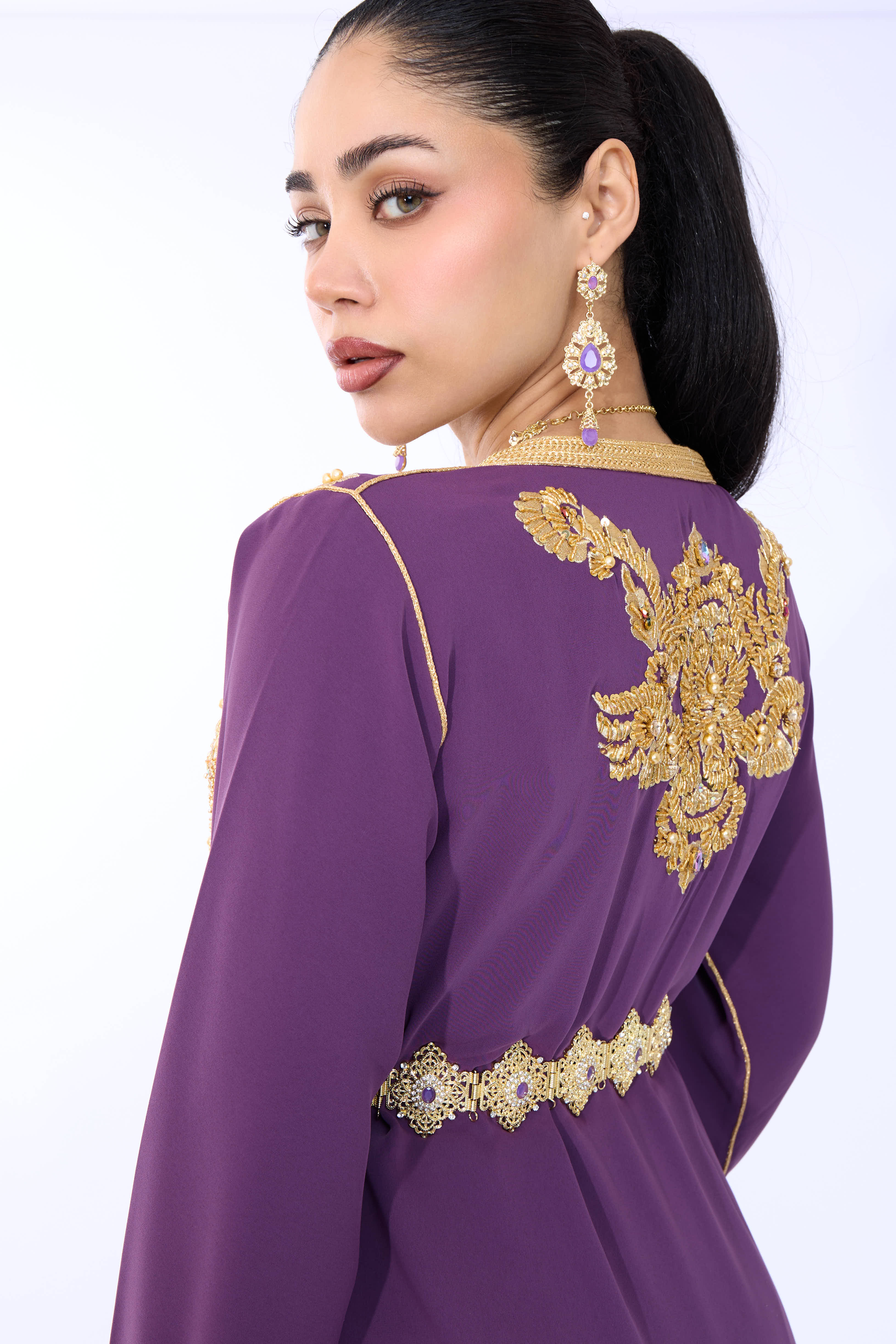 Caftan Diyana Purple - Image 7