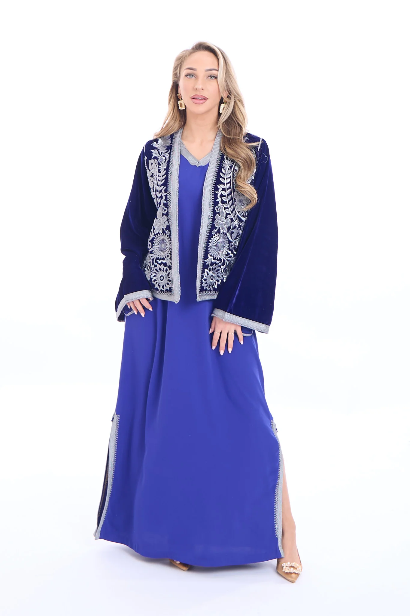 Caftan Fajr Royalblue/Silver - Image 3