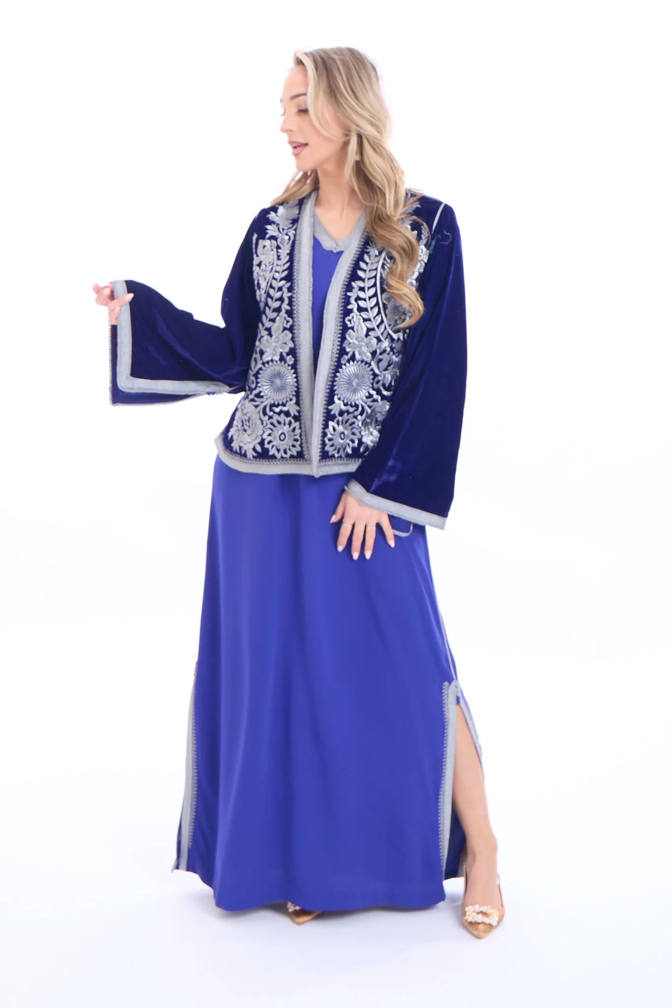 Caftan Fajr Royalblue/Silver - Image 5