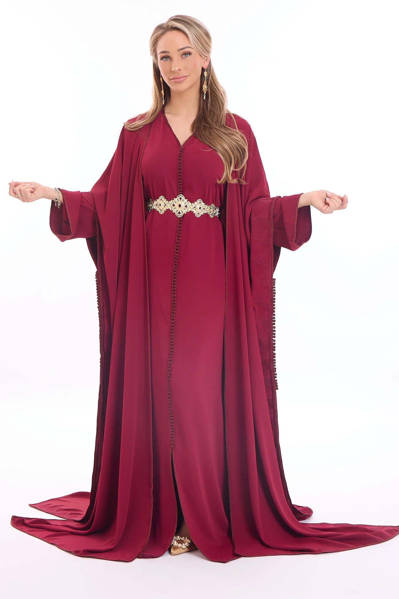 Caftan Fatin Pomegrante - Image 9