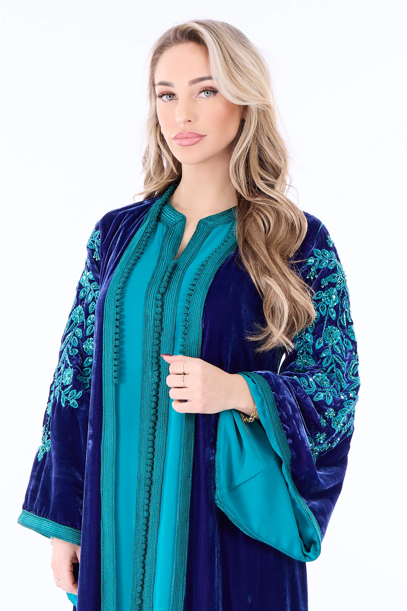 Caftan Florentina Blue Petrol