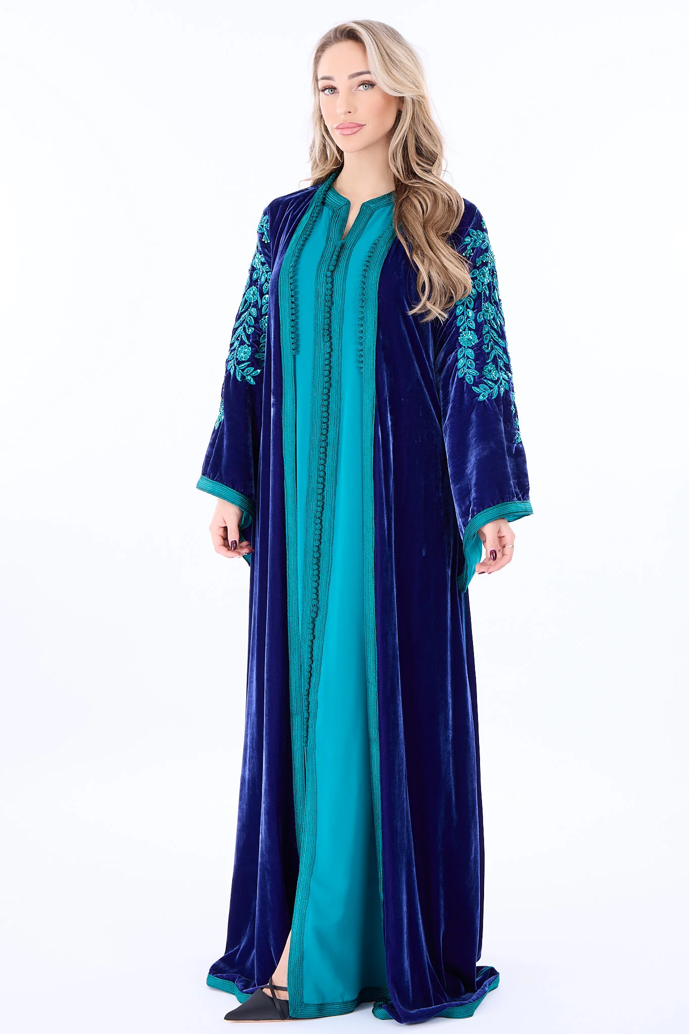 Caftan Florentina Blue Petrol - Image 2