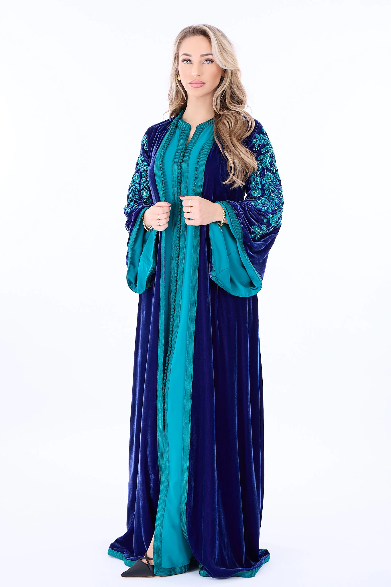Caftan Florentina Blue Petrol - Image 4