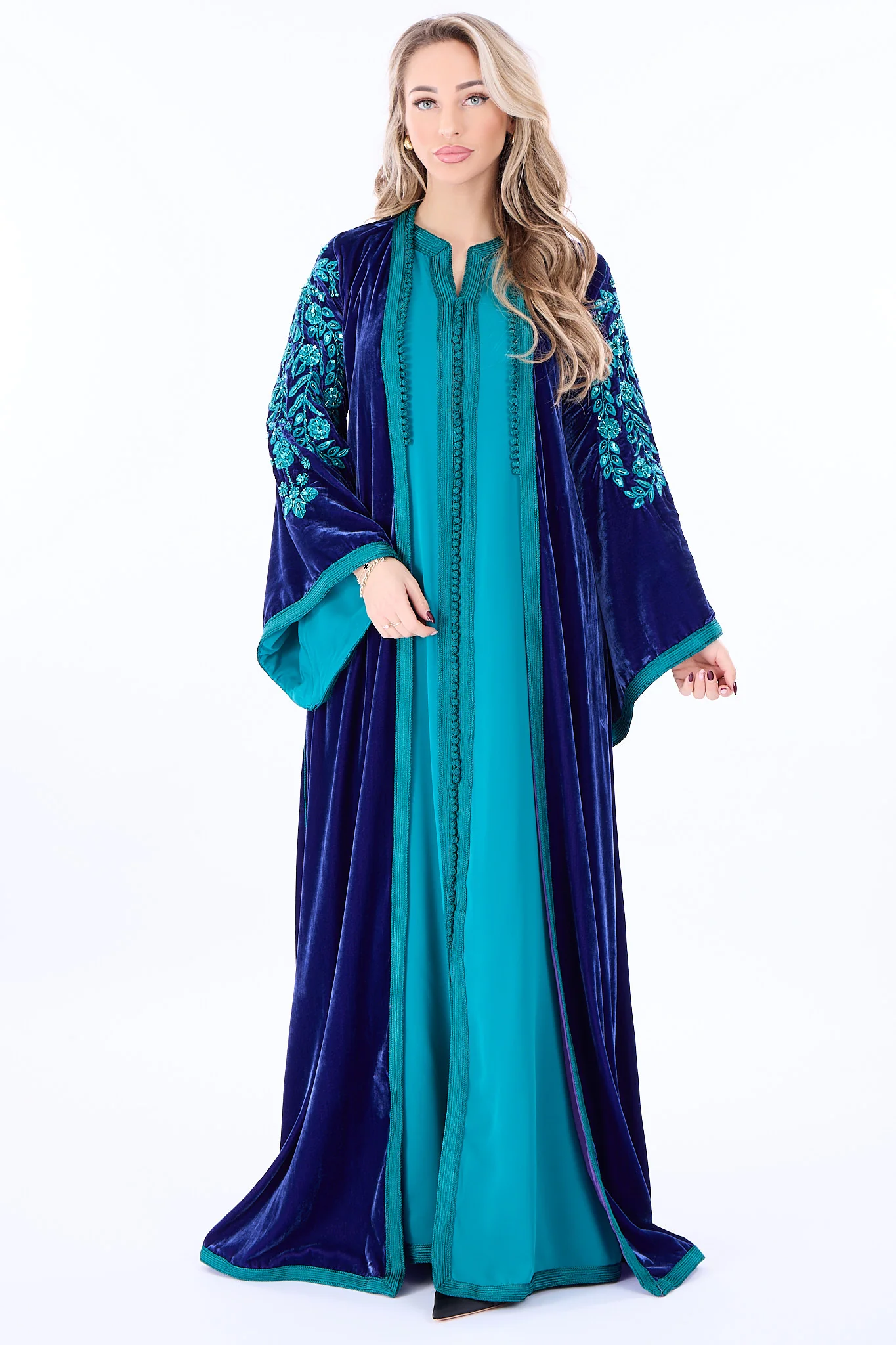 Caftan Florentina Blue Petrol - Image 6