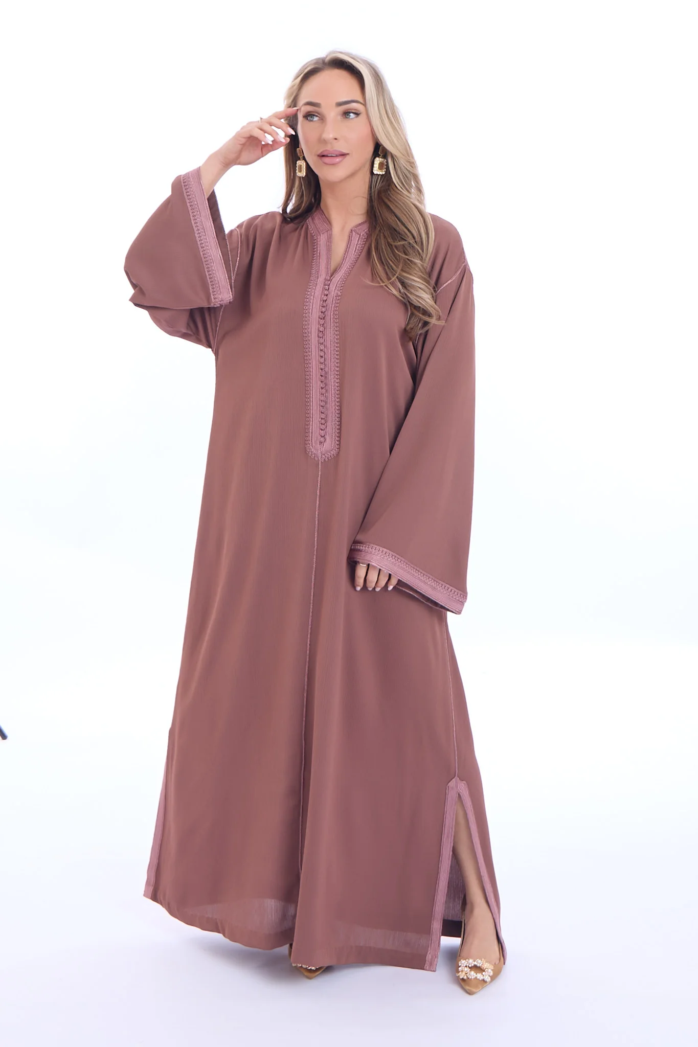Caftan Haneen Paleviolet Pink - Image 3