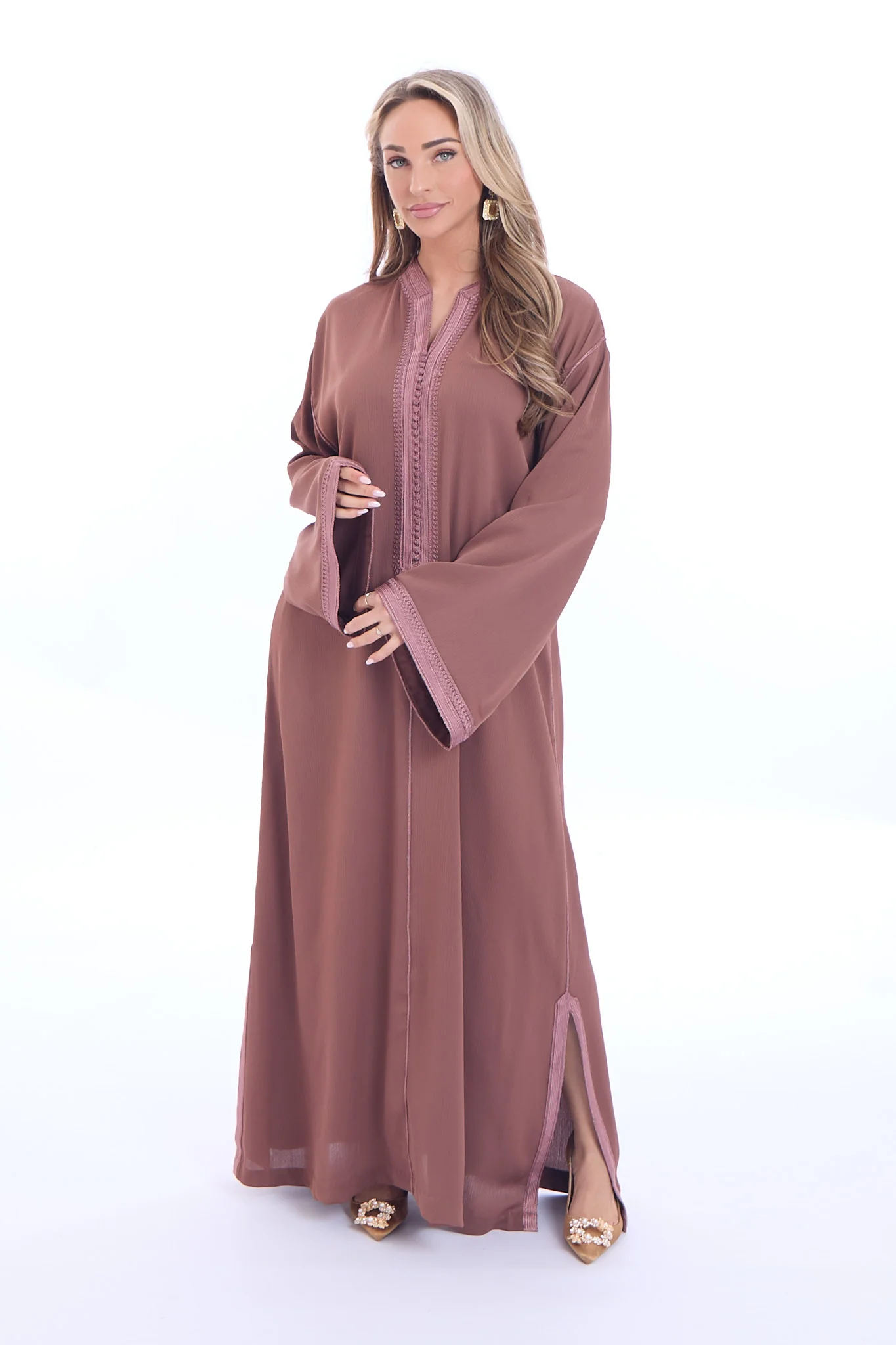 Caftan Haneen Paleviolet Pink - Image 4