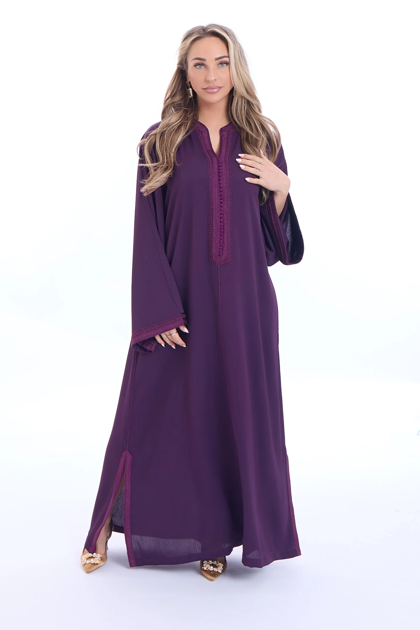 Caftan Haneen Purple - Image 4