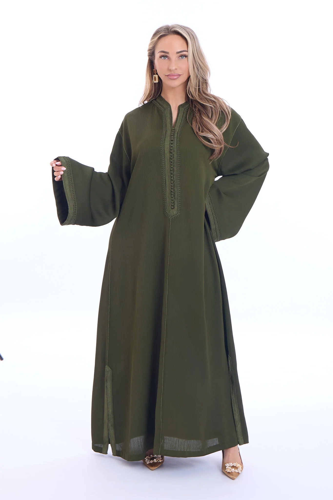 Caftan Haneen Olivegreen - Image 4