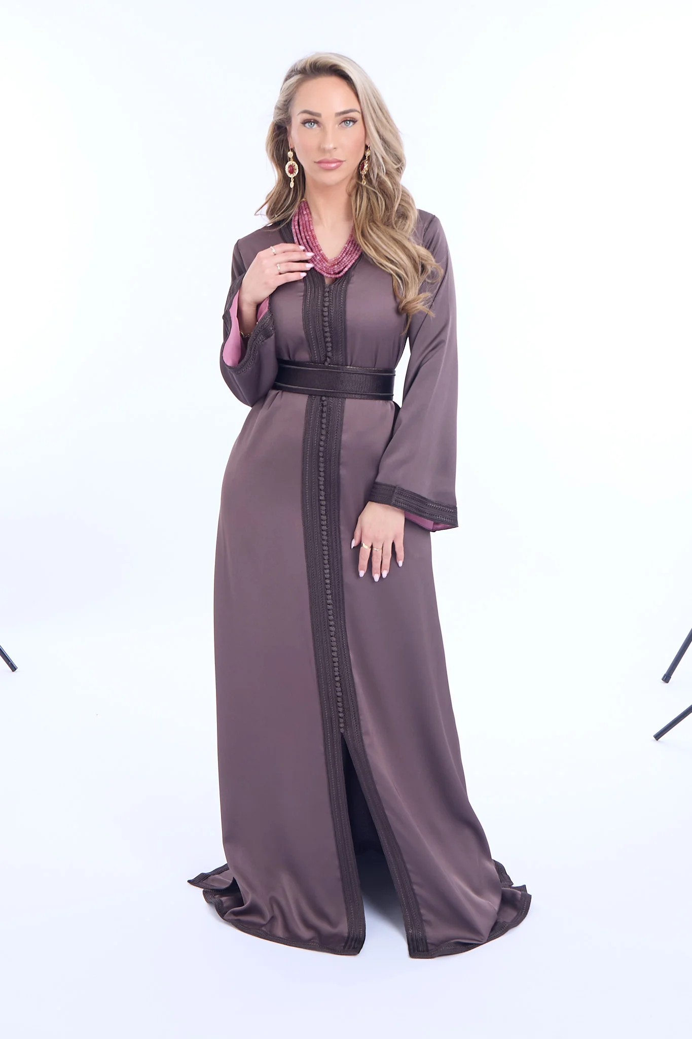 Caftan Imaan Coffee Brown - Image 8