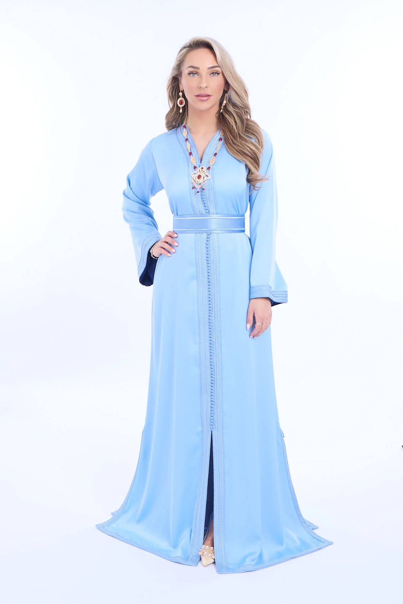 Caftan Imaan Lightblue - Image 4