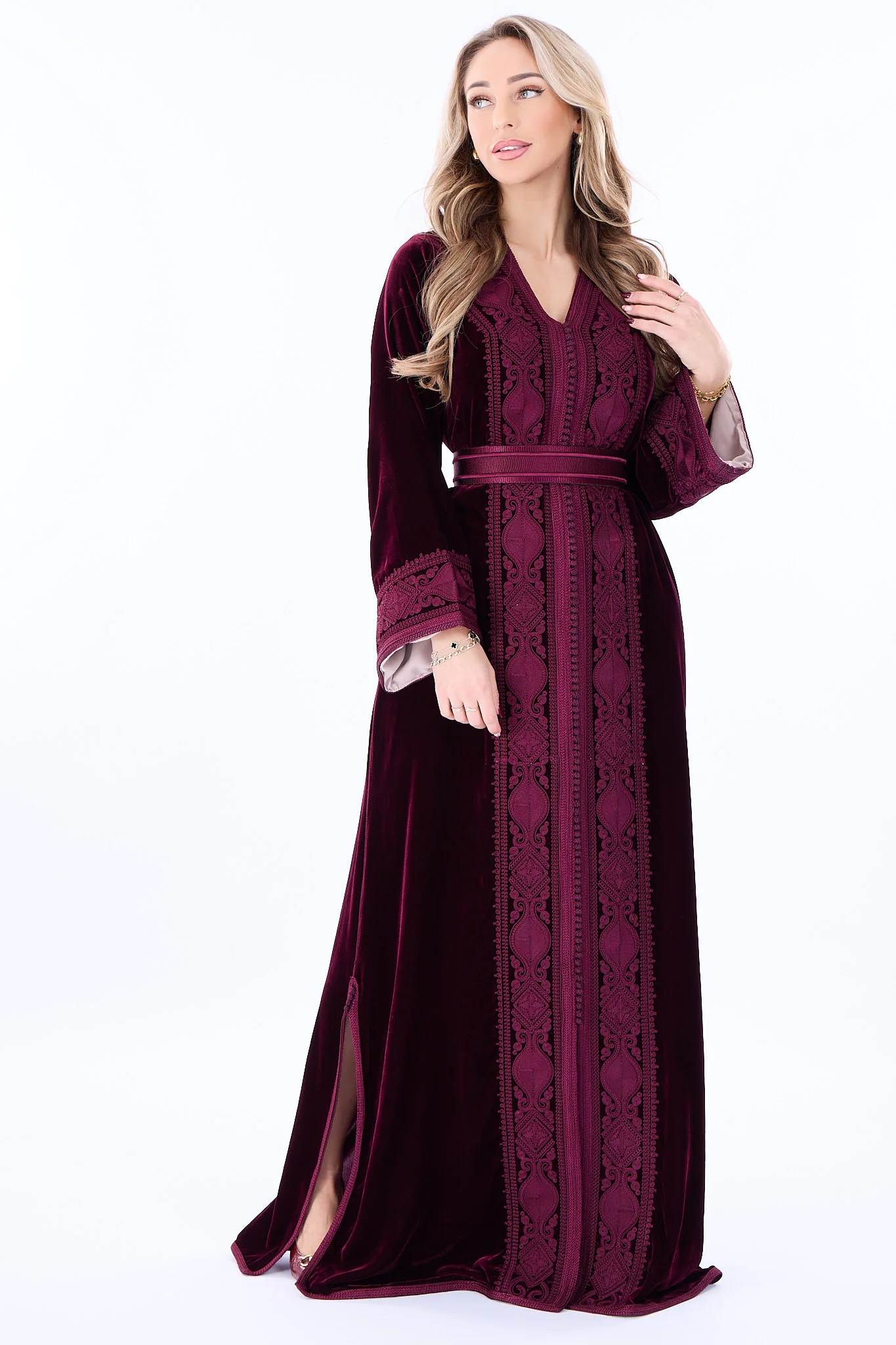 Caftan Ines Bordeaux - Image 6
