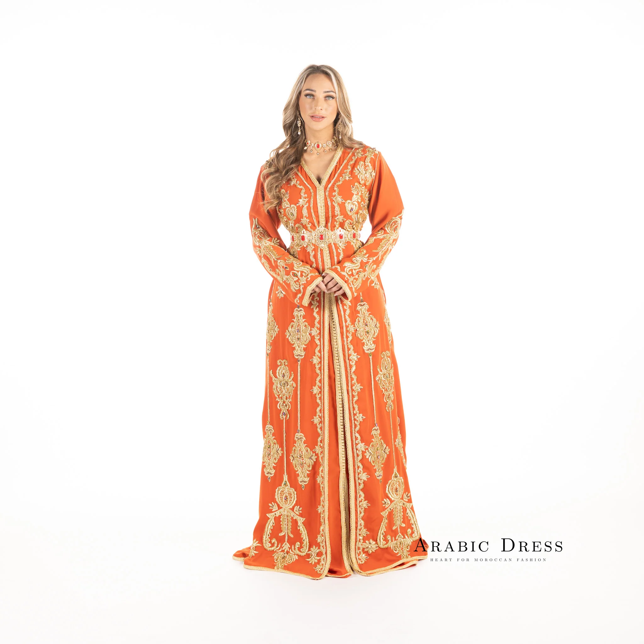 Caftan karma Orange - Image 11