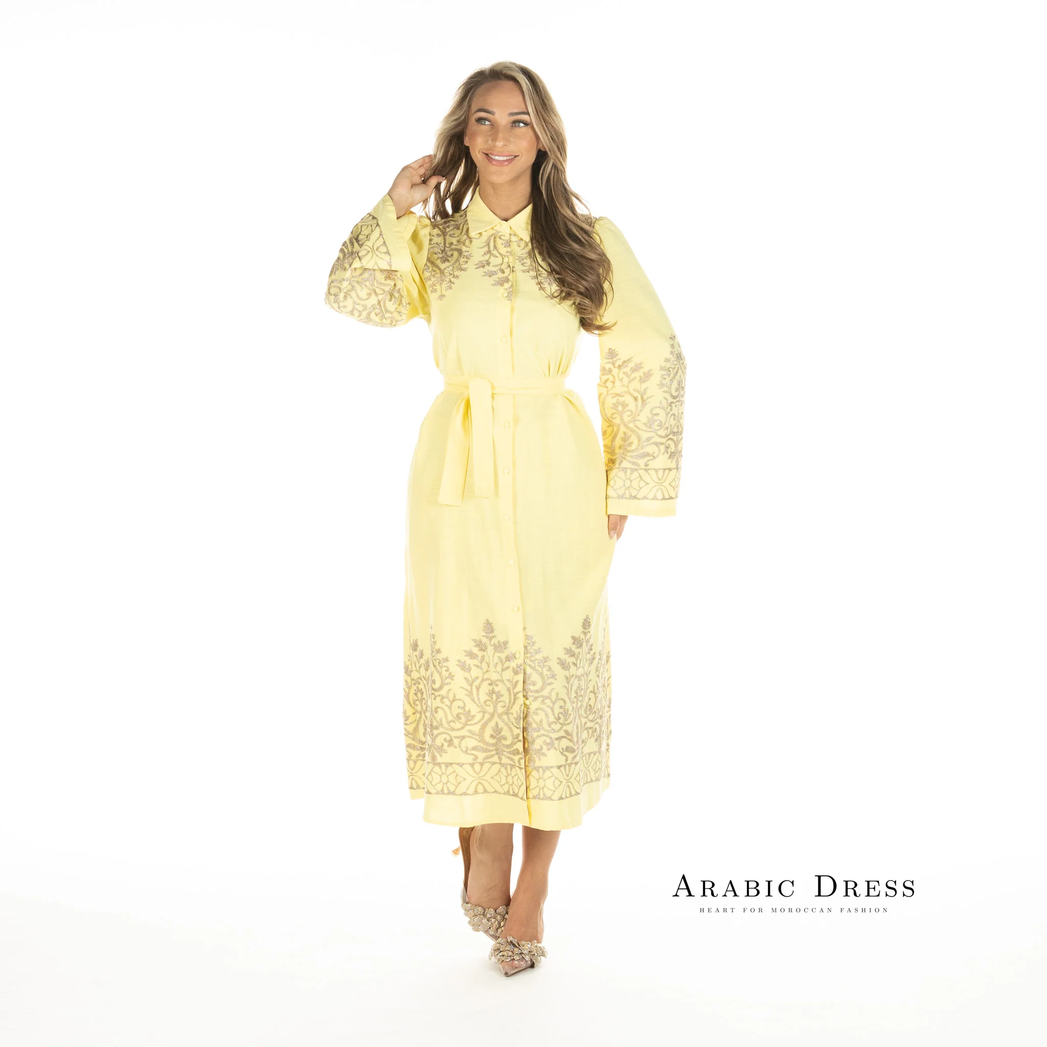 Caftan Lara Yellow - Image 8