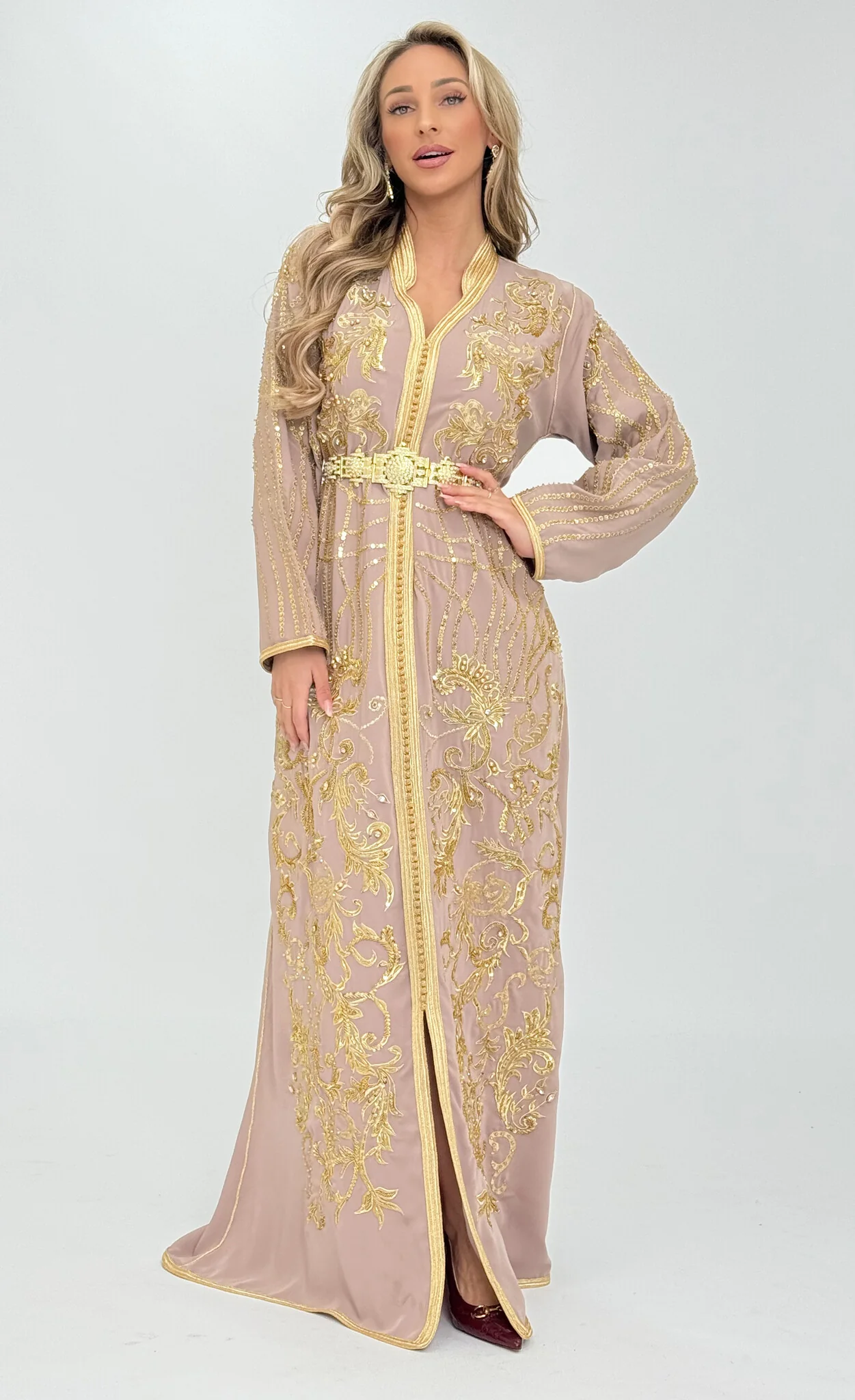 Caftan Liyana Nude - Image 8