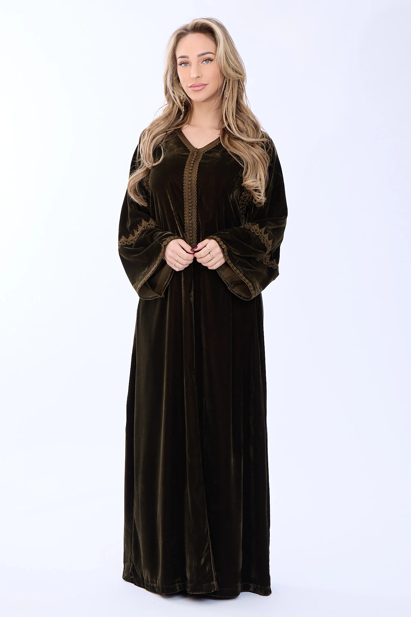 Caftan Majda Olive Green - Image 5
