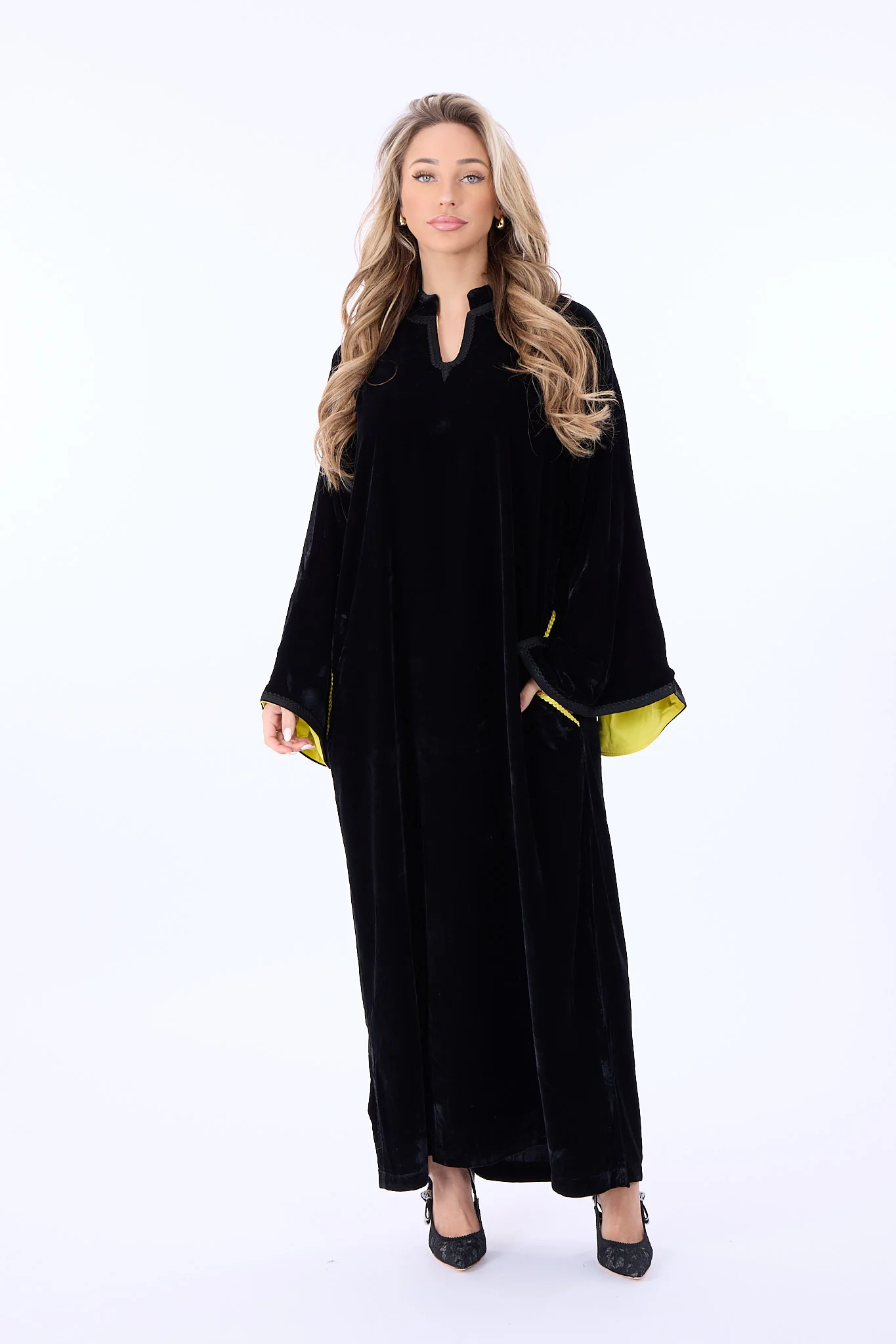 Caftan Mayar Black-Yellow - Image 5