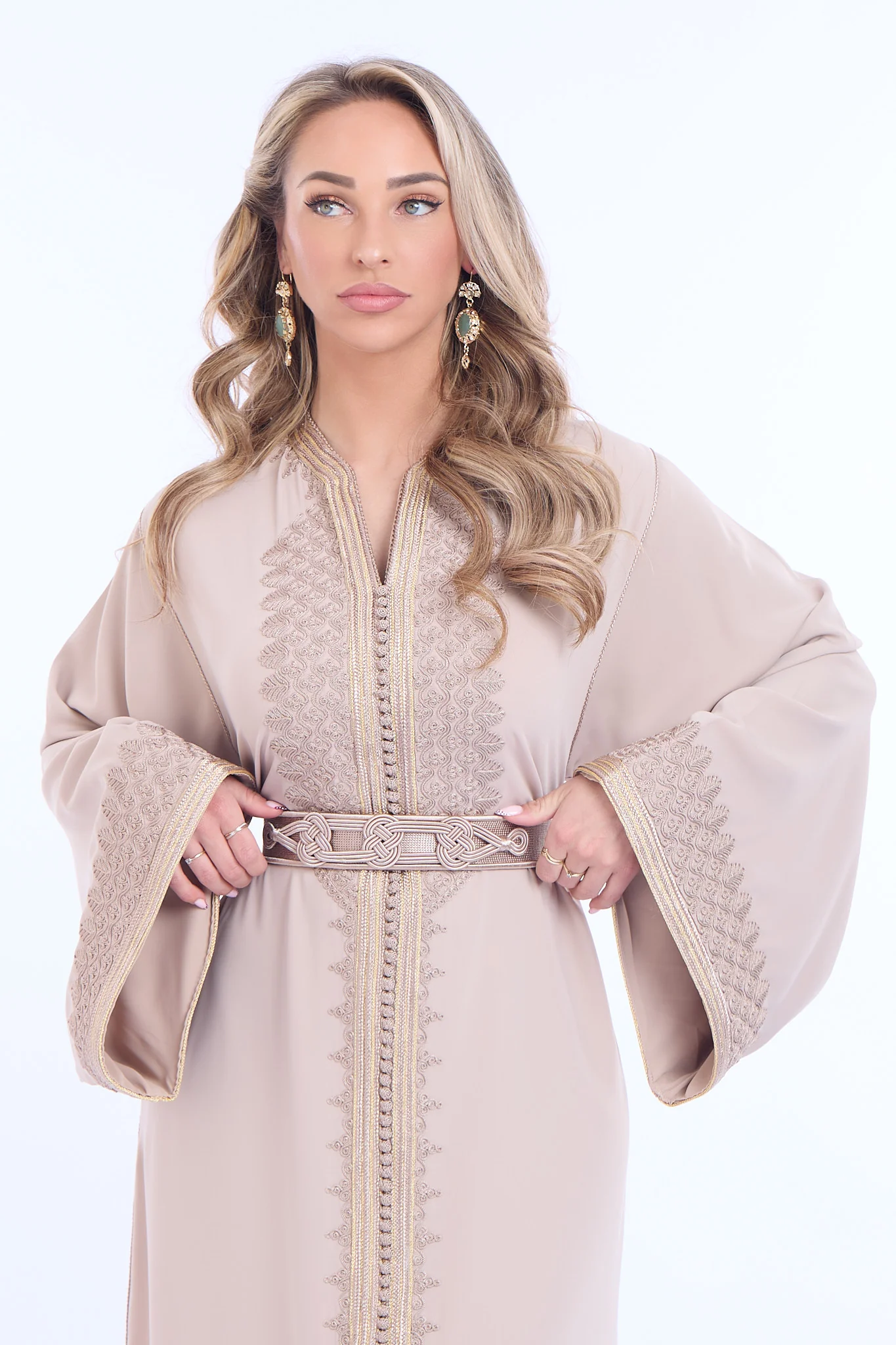Caftan Maisam Nude - Image 11