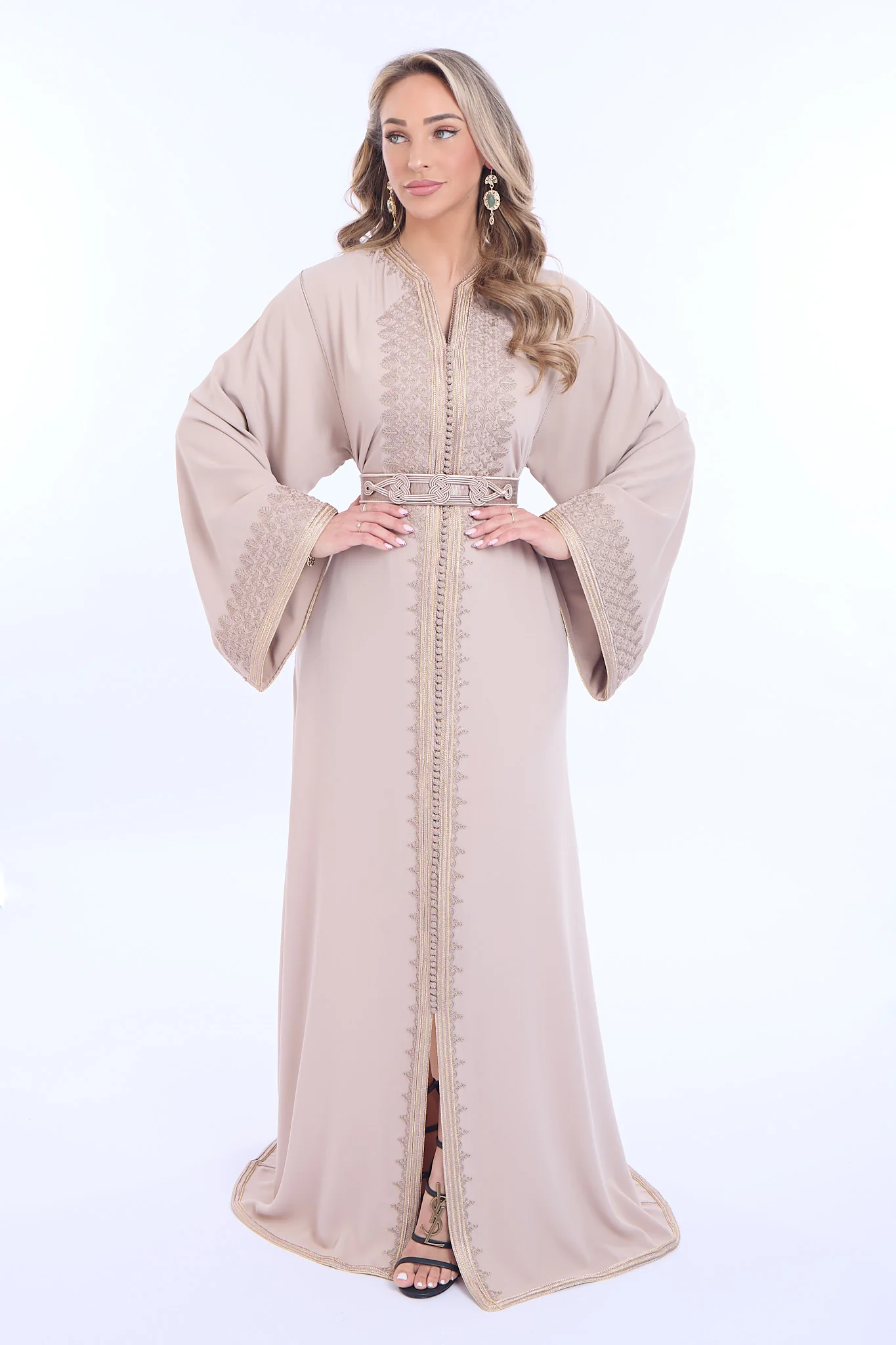 Caftan Maisam Nude - Image 3