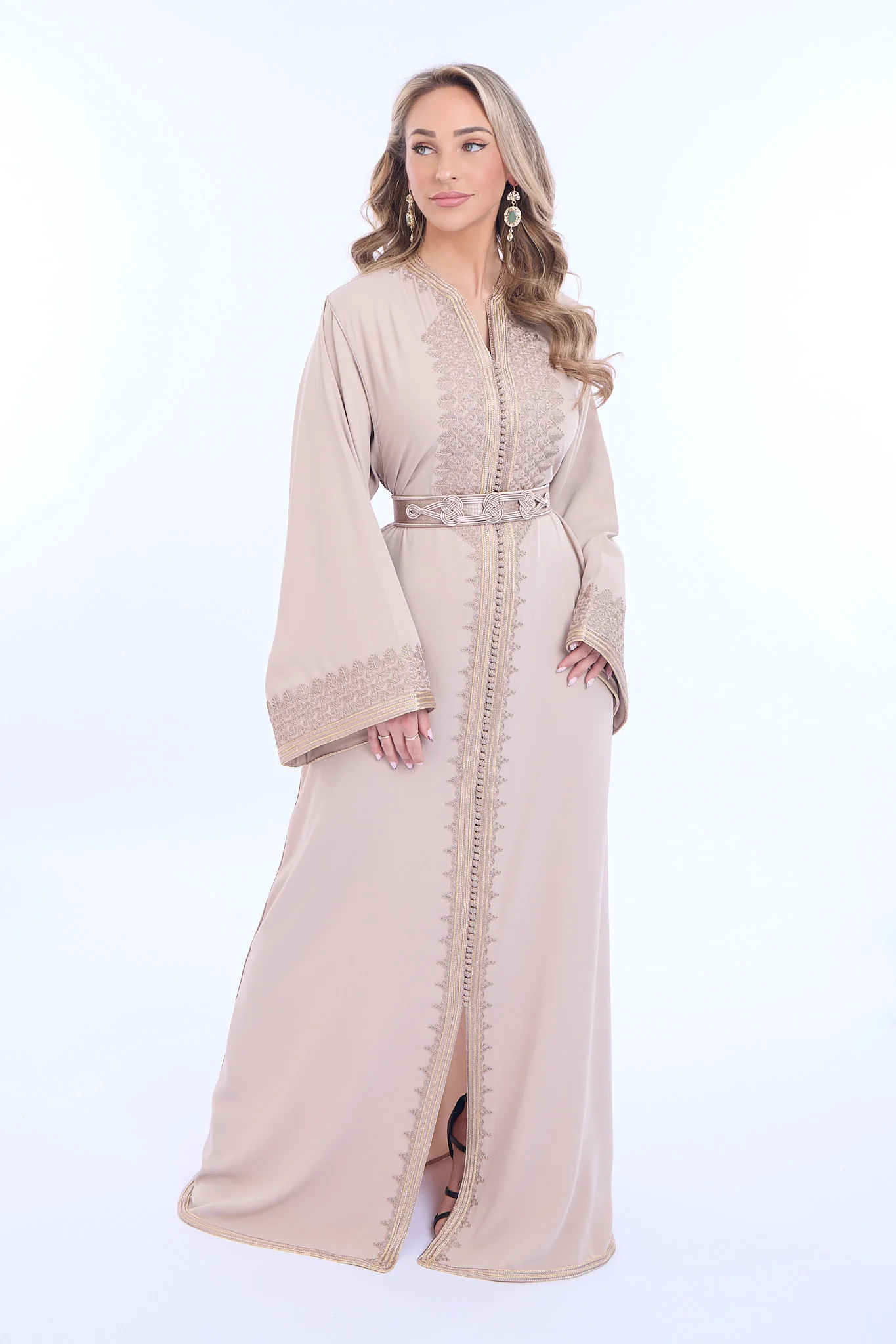 Caftan Maisam Nude - Image 4