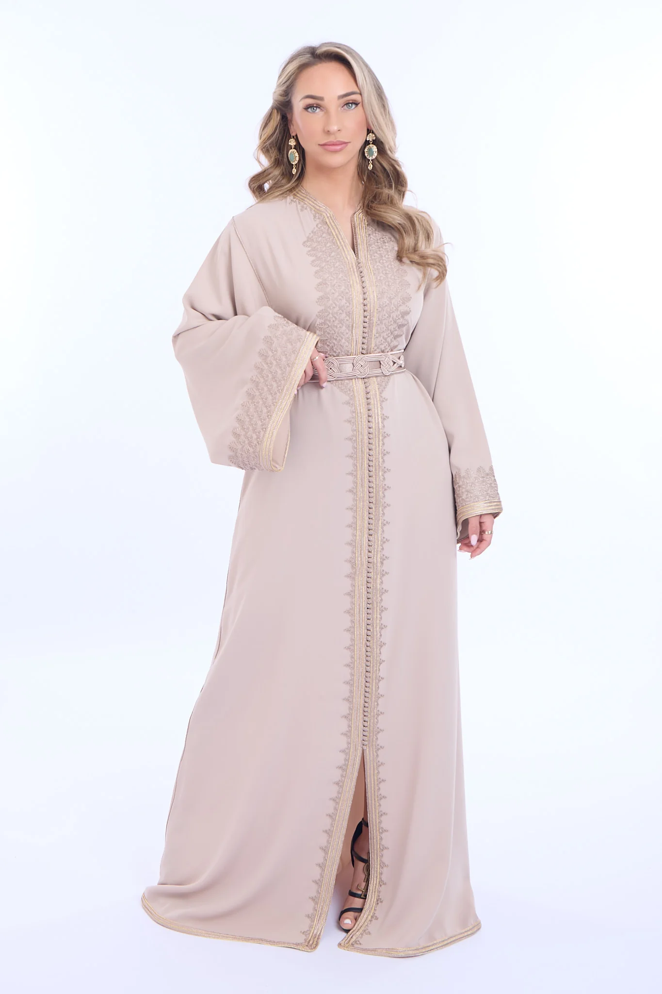 Caftan Maisam Nude - Image 9