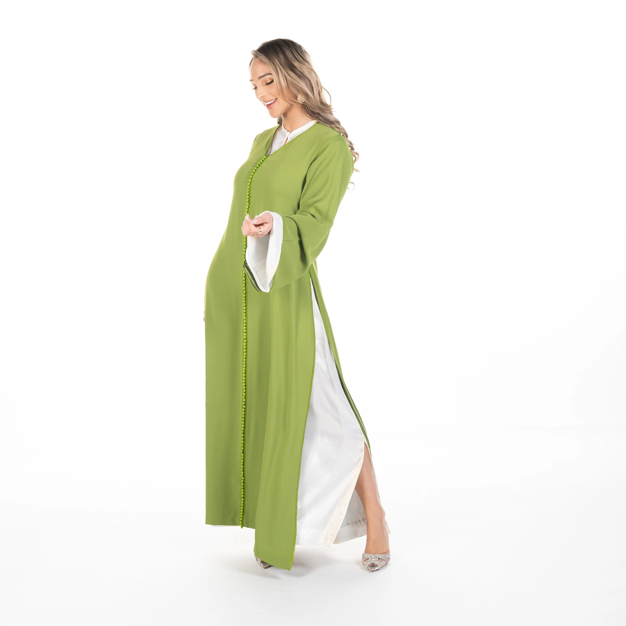 Caftan Nina Olivegreen - Image 6