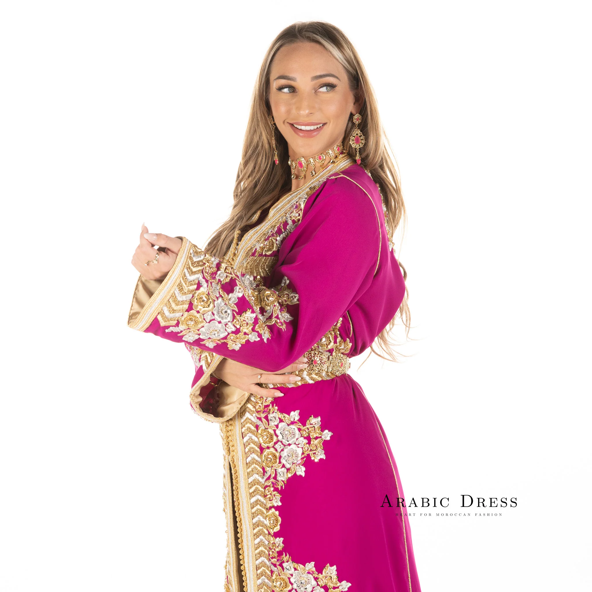 Caftan Nisa Magenta - Image 3