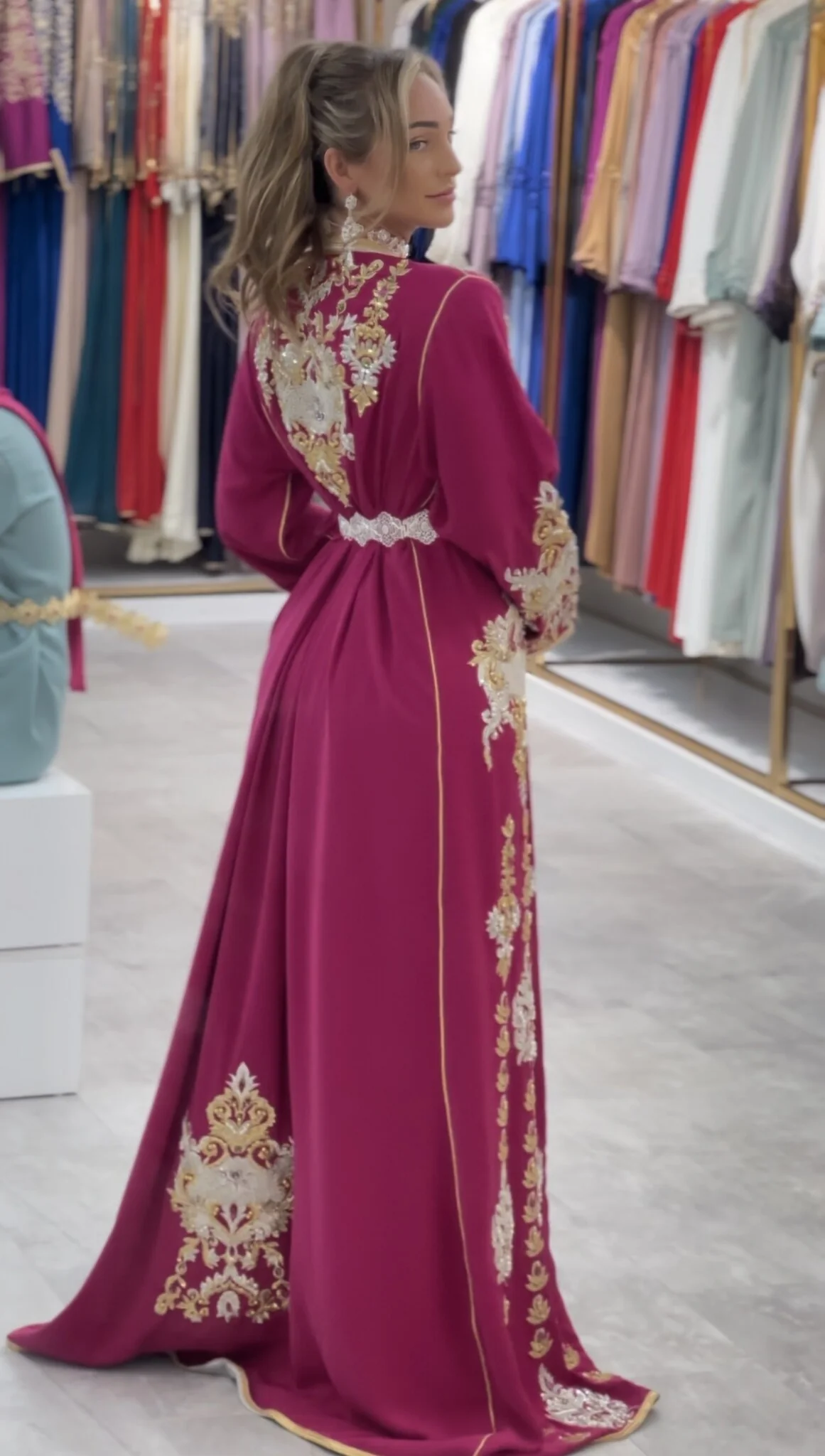 Caftan Nisrine Magenta - Image 5