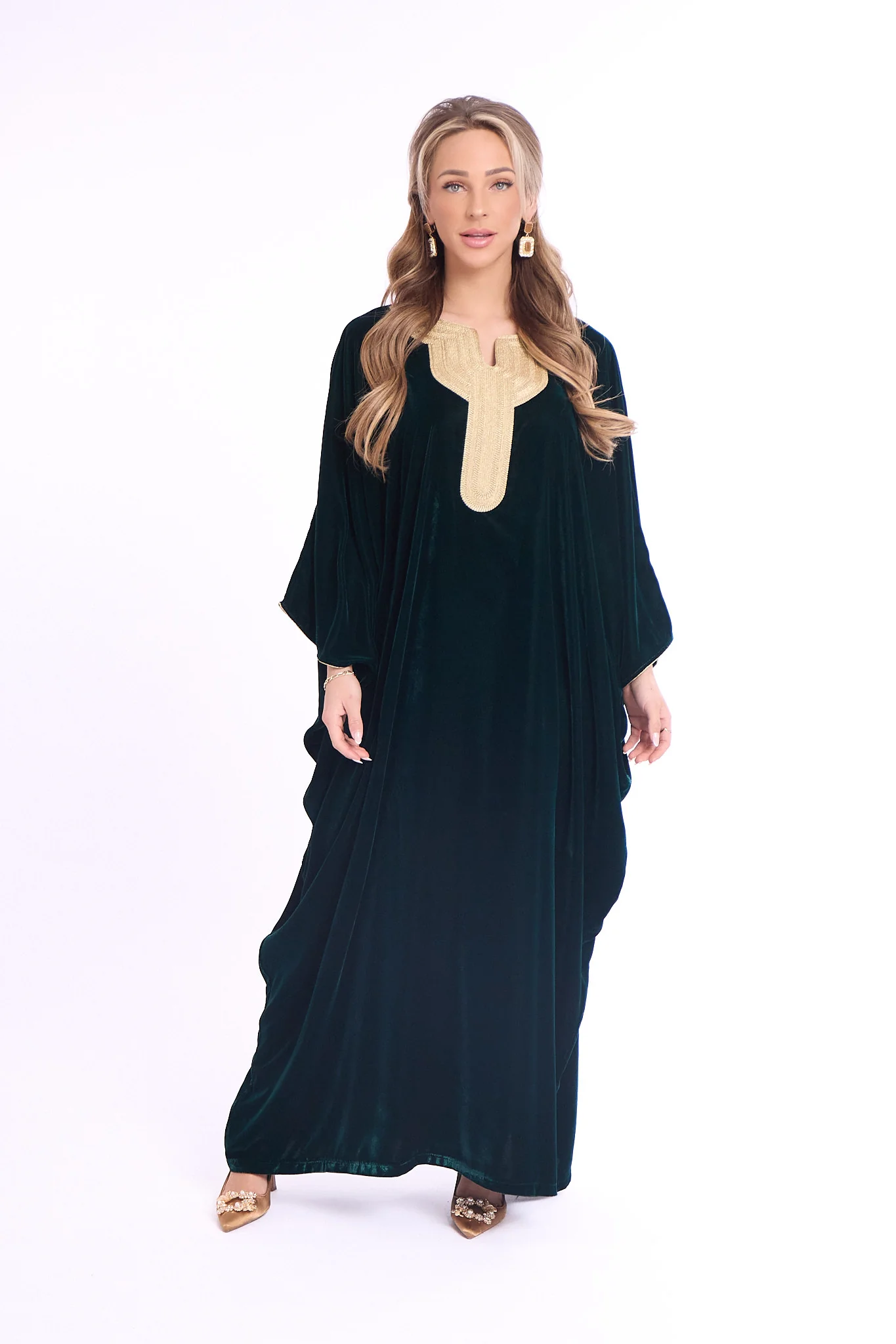Caftan Omana Blue Petrol - Image 3