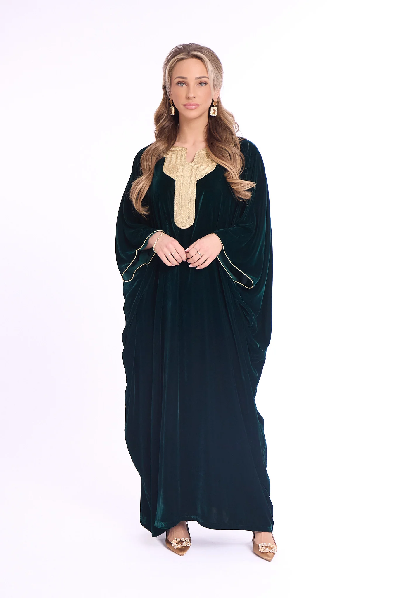 Caftan Omana Blue Petrol - Image 4