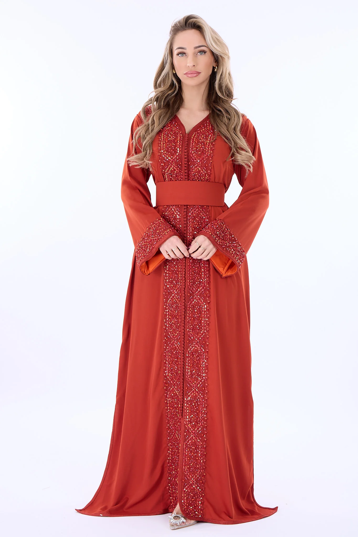 Caftan Rasha Dark Orange - Image 3